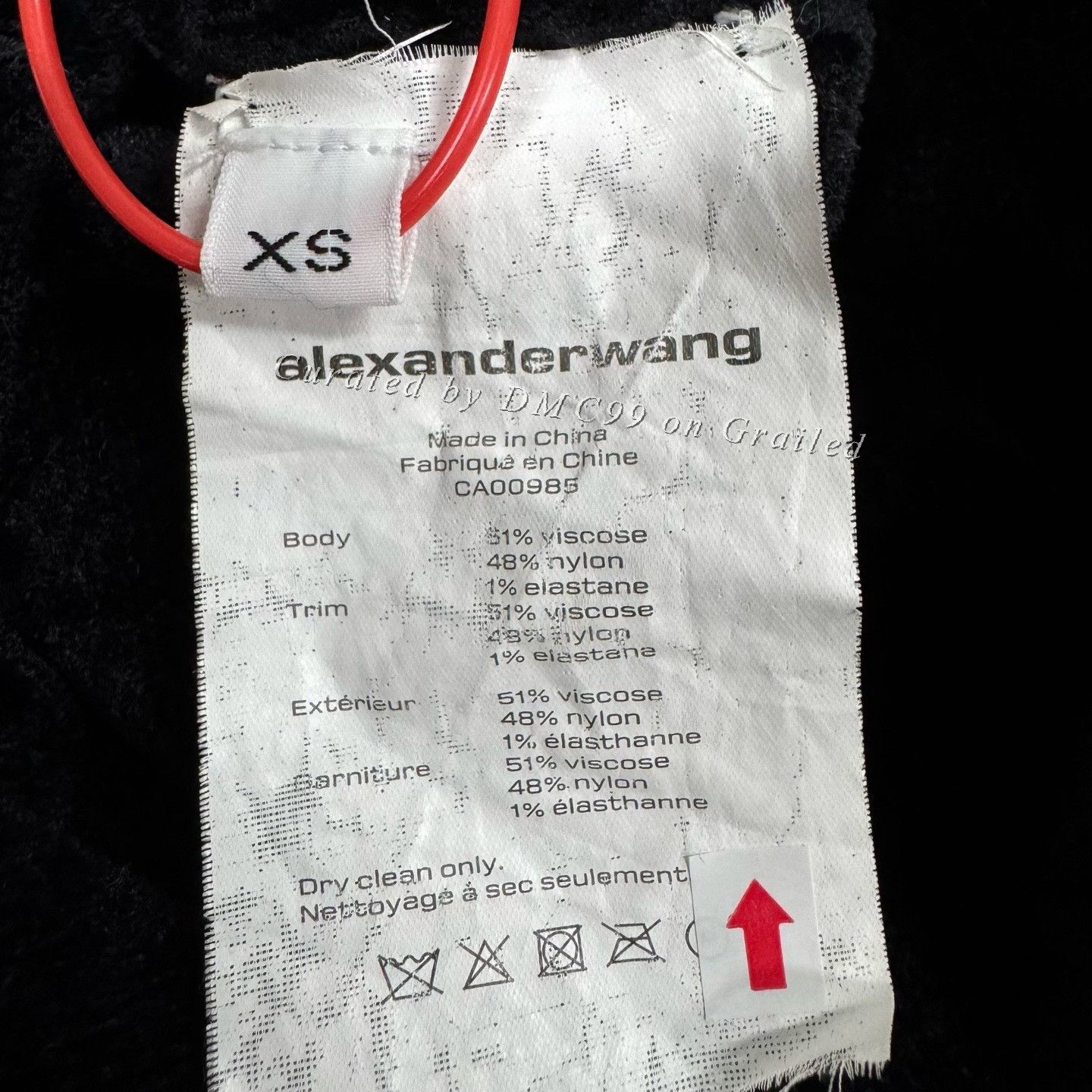 Alexander Wang Alexander Wang Crystal Logo Deep V Long Sleeve T-Shirt Size XS / US 0-2 / IT 36-38 - 7 Thumbnail