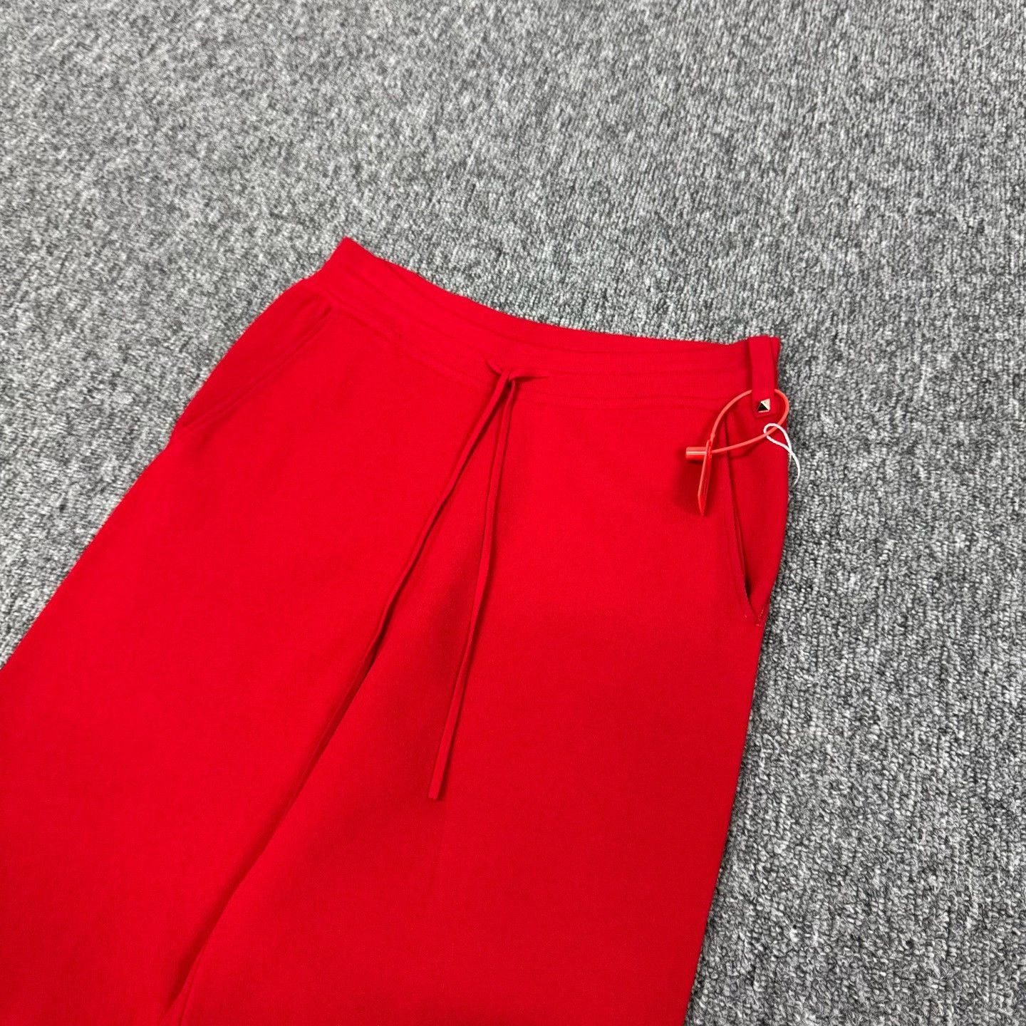 Valentino Valentino Red Elastic Drawstring Casual Pants Size 34" / US 12 / IT 48 - 4 Thumbnail