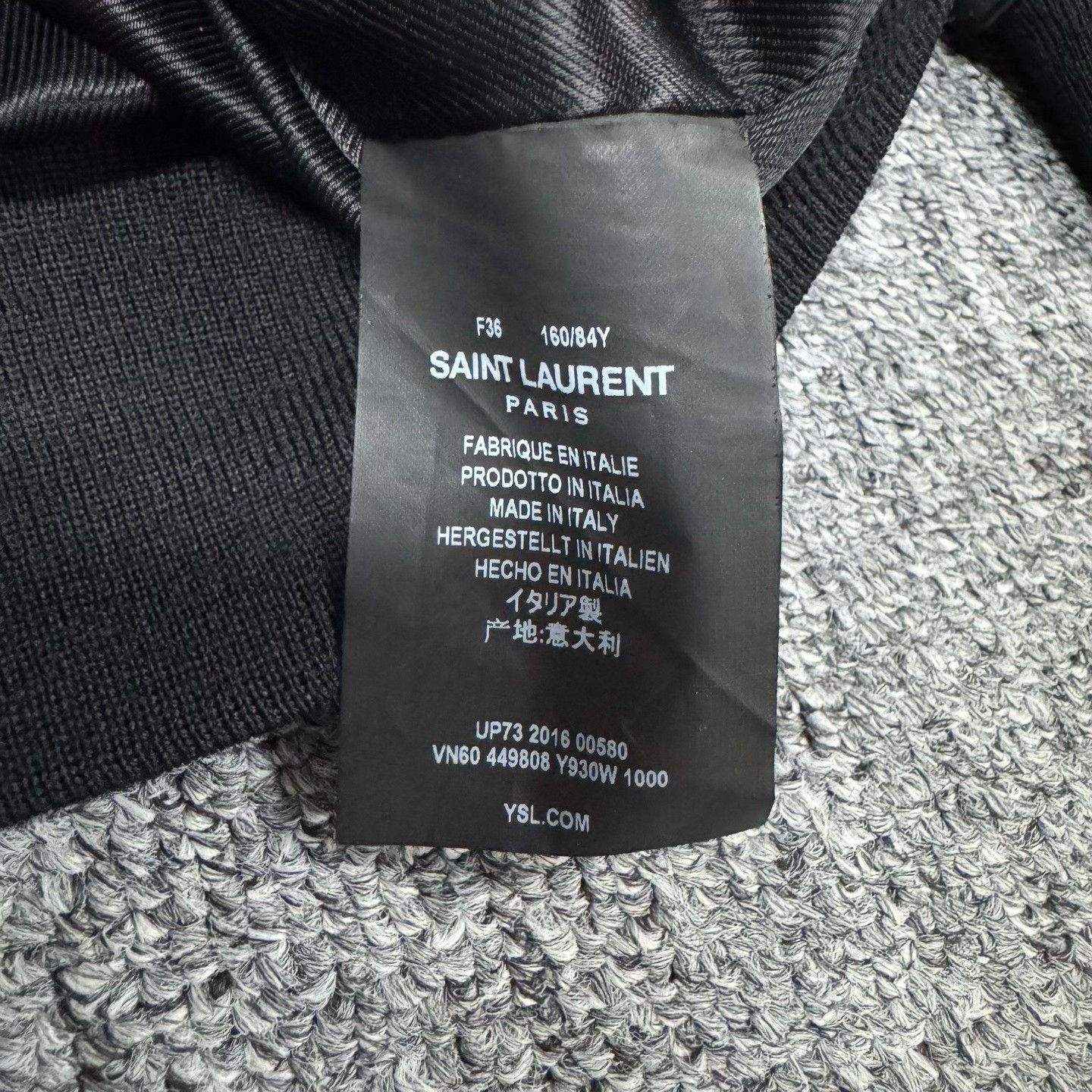 Saint Laurent Paris Saint Laurent SLP Shark Embroidery Bomber Jacket Size XS / US 0-2 / IT 36-38 - 7 Thumbnail