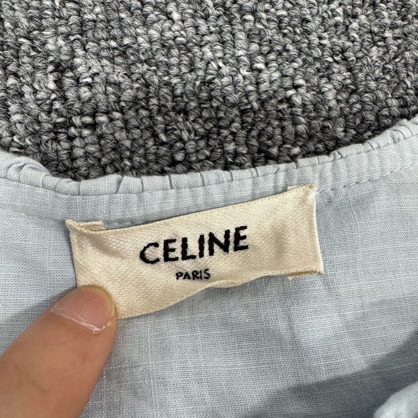 Celine Celine Bow Ruffle Embroidery Cotton Long Sleeve Shirt Size XS / US 0-2 / IT 36-38 - 5 Thumbnail