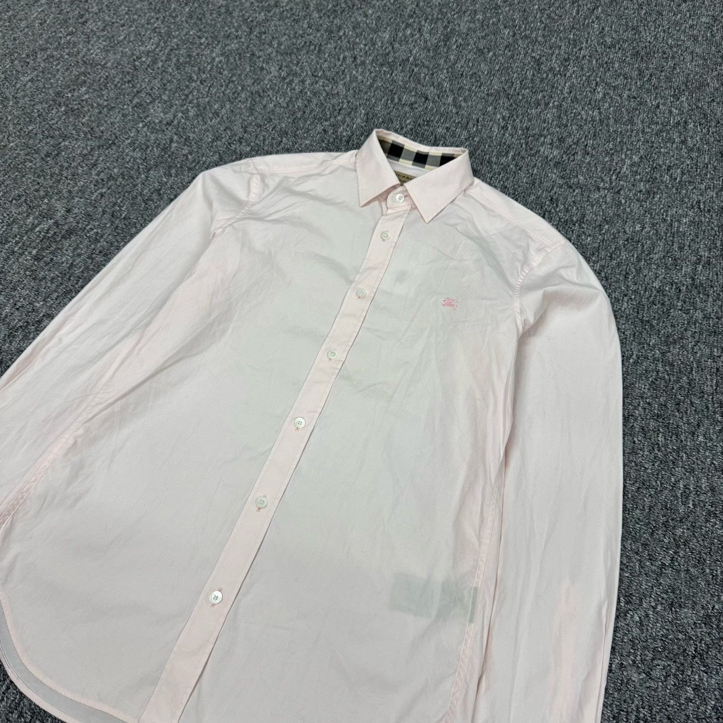 Burberry Burberry Horse Embroidered Long Sleeve Shirt Size US S / EU 44-46 / 1 - 4 Thumbnail