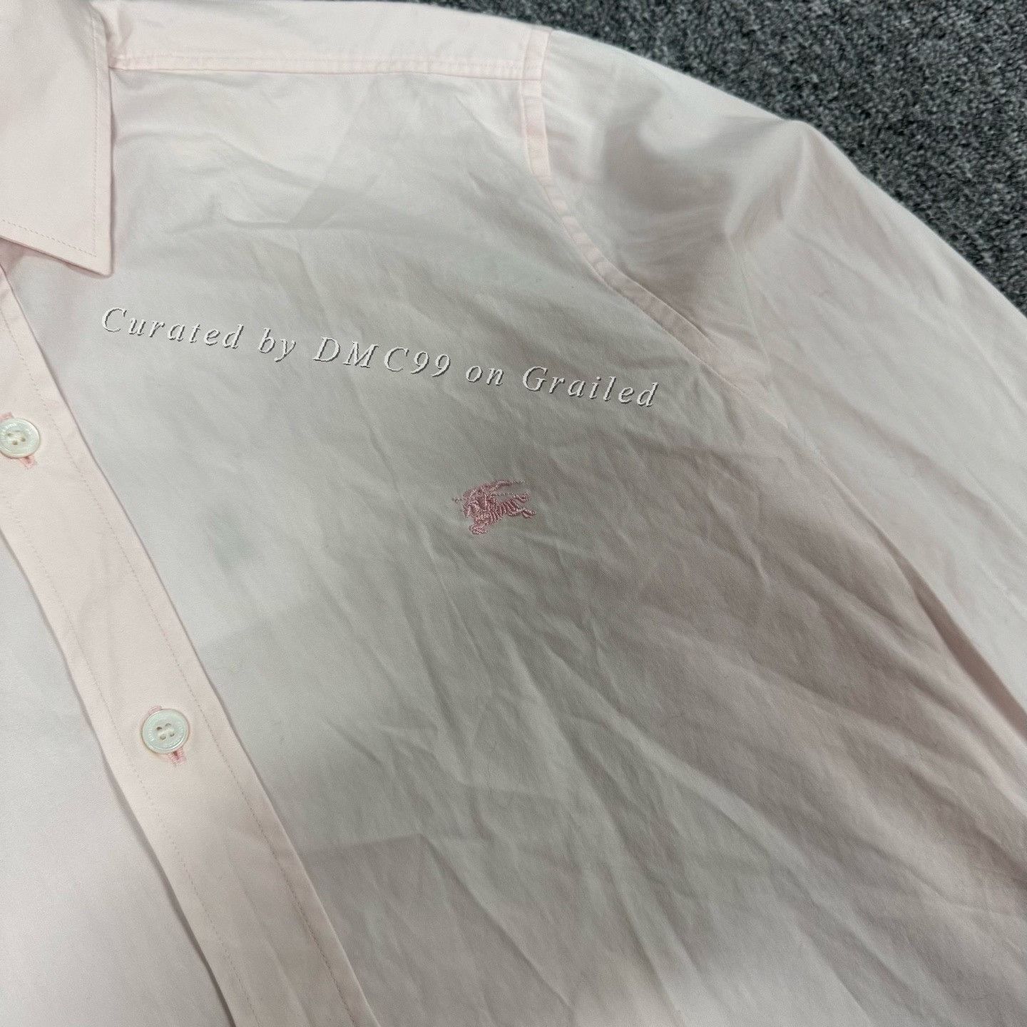 Burberry Burberry Horse Embroidered Long Sleeve Shirt Size US S / EU 44-46 / 1 - 5 Thumbnail