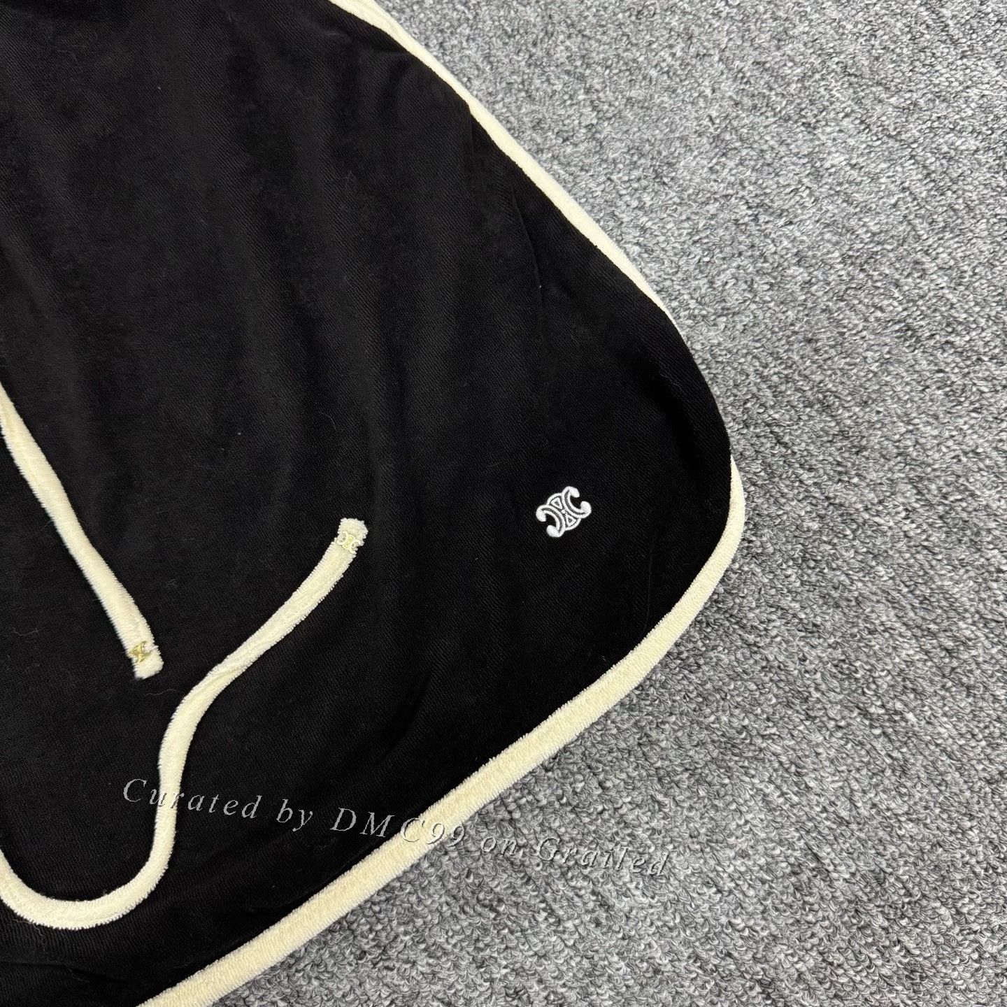 Celine Celine Black Elastic Waist Towel Skirt Size 38" / US 16 / IT 52 - 4 Thumbnail