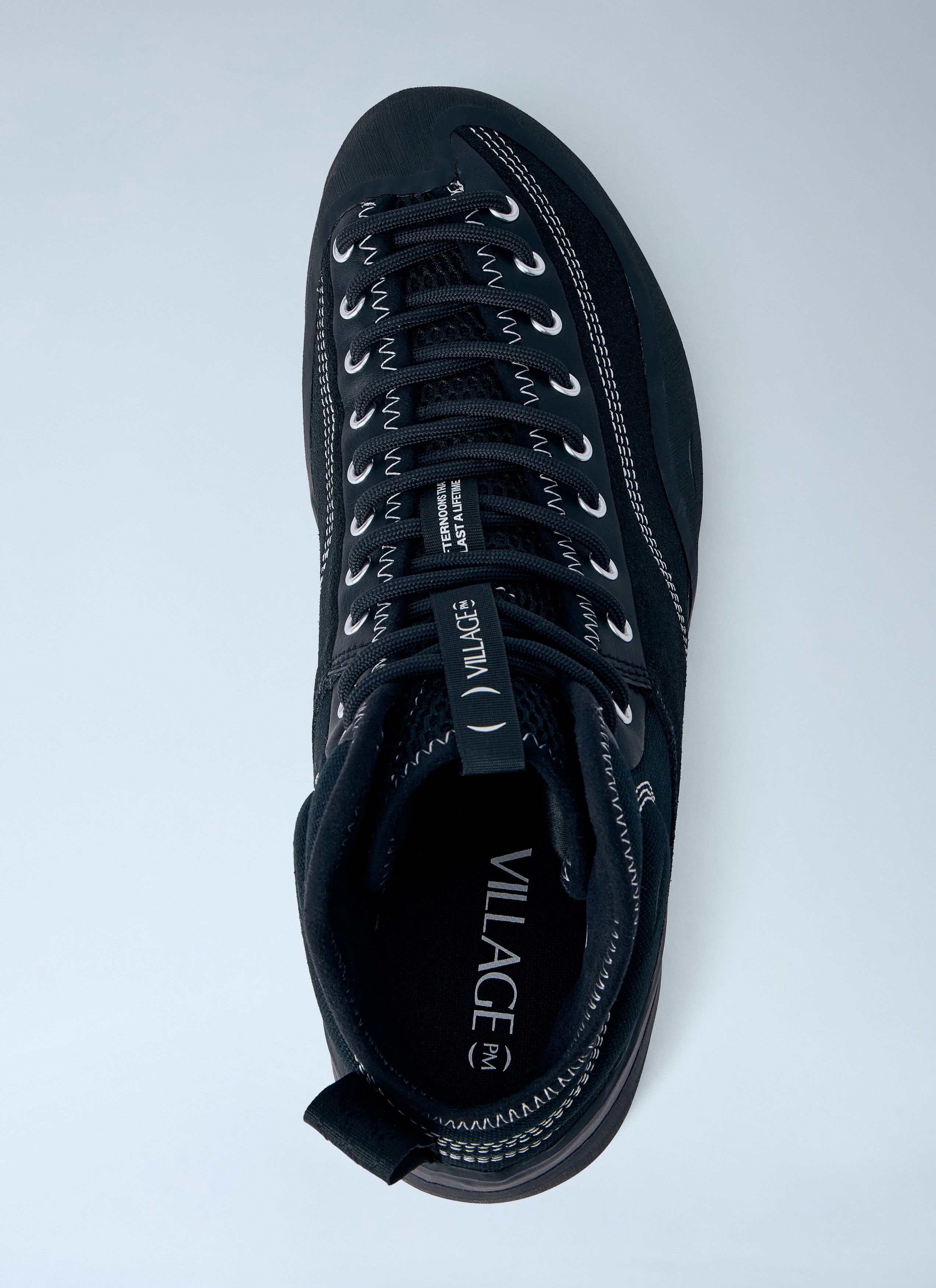 Village PM High-Top Sneakers with Contrast Stitching Size US 7 / EU 40 - 6 Thumbnail