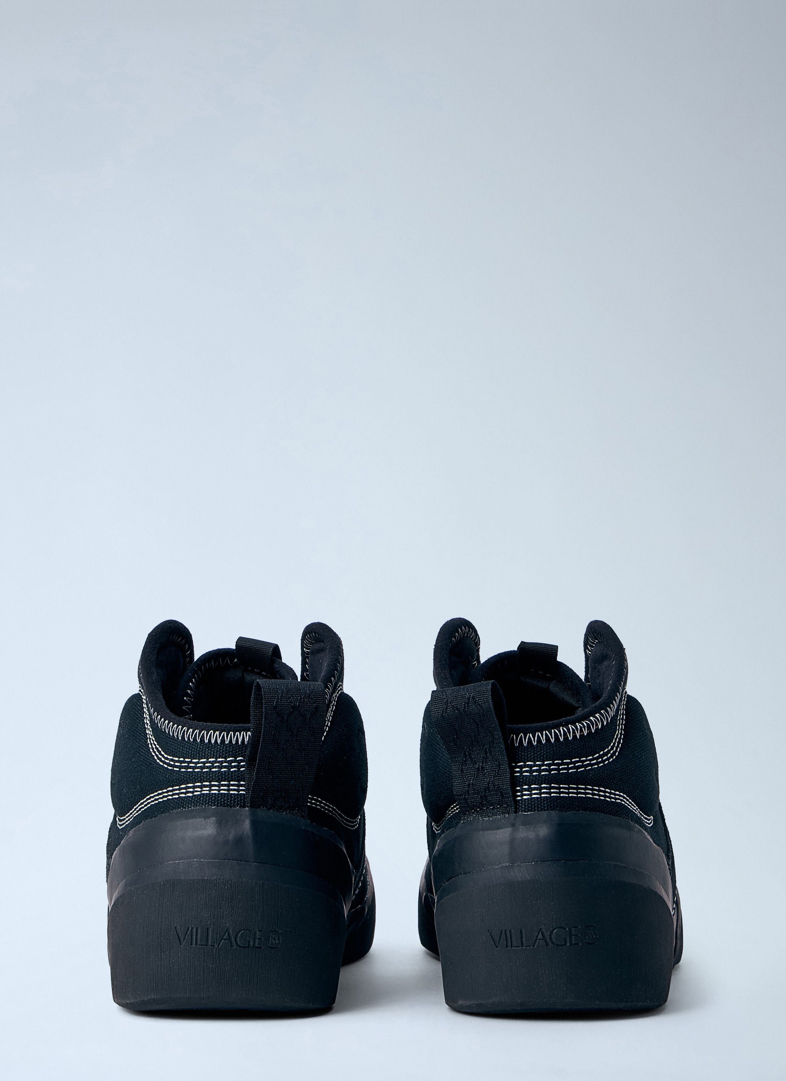 Village PM High-Top Sneakers with Contrast Stitching Size US 8 / EU 41 - 5 Thumbnail