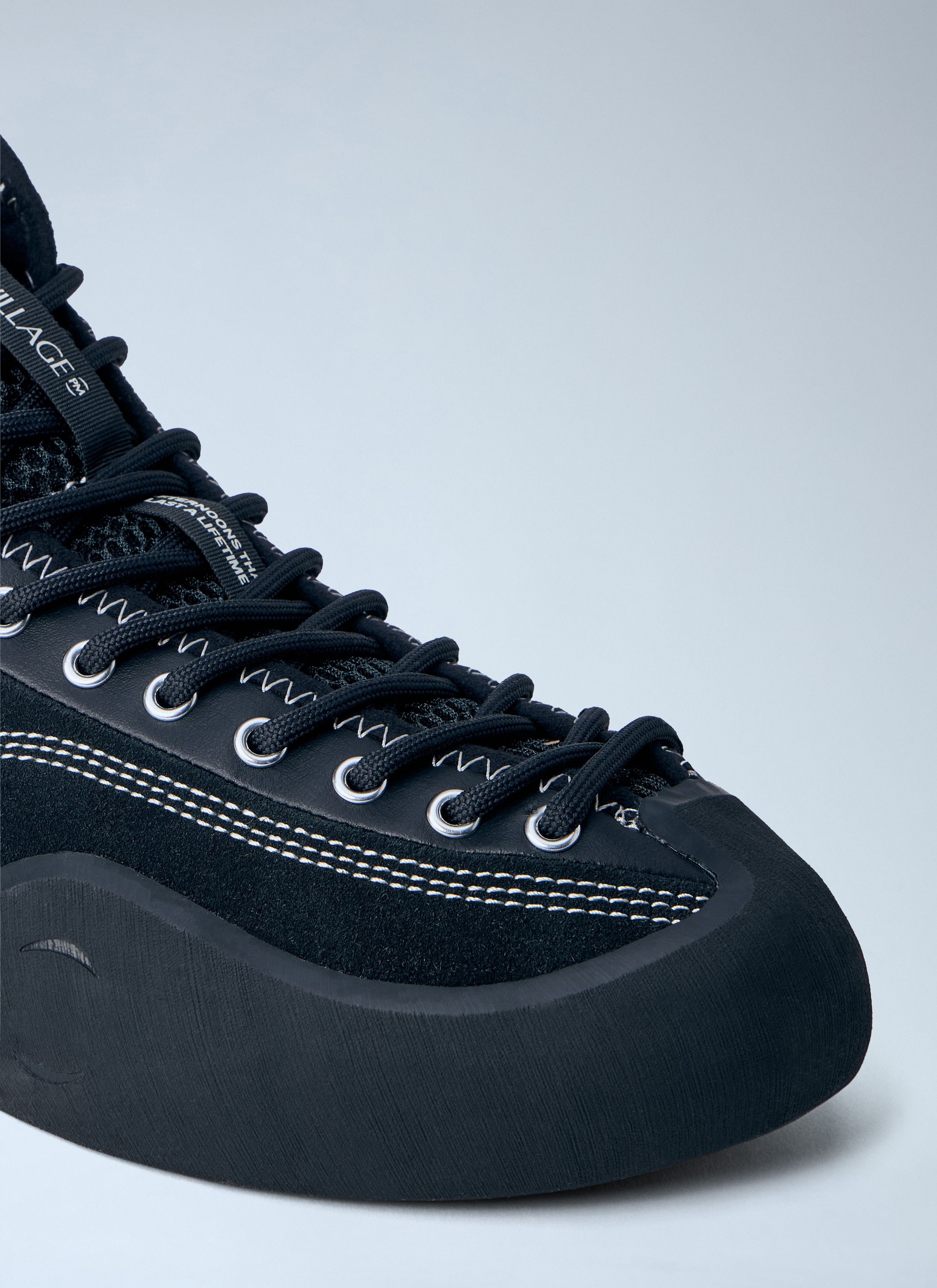 Village PM High-Top Sneakers with Contrast Stitching Size US 9.5 / EU 42-43 - 3 Thumbnail