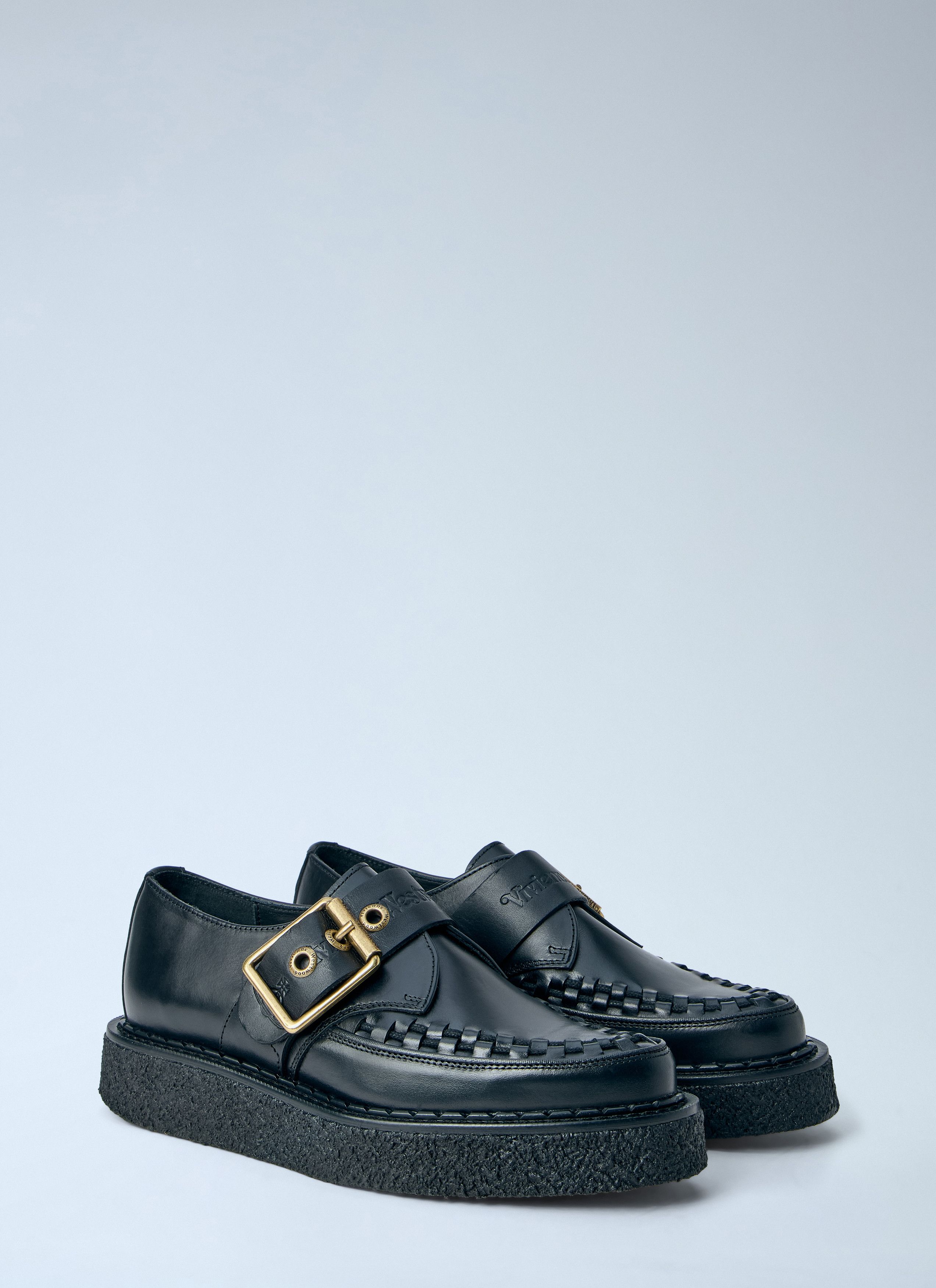 Vivienne Westwood Buckle Detail Leather Loafers Size US 6.5 / IT 36.5 - 2 Thumbnail