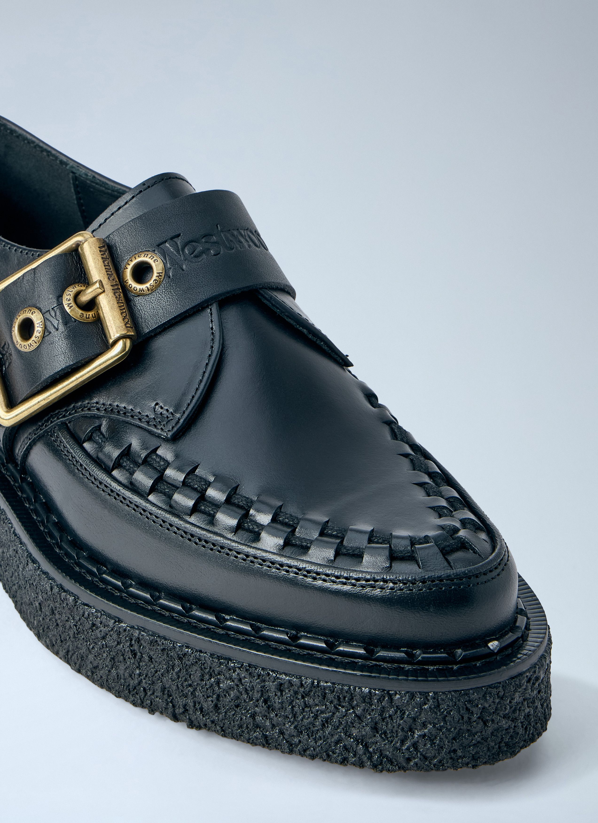 Vivienne Westwood Buckle Detail Leather Loafers Size US 8.5 / IT 38.5 - 3 Thumbnail