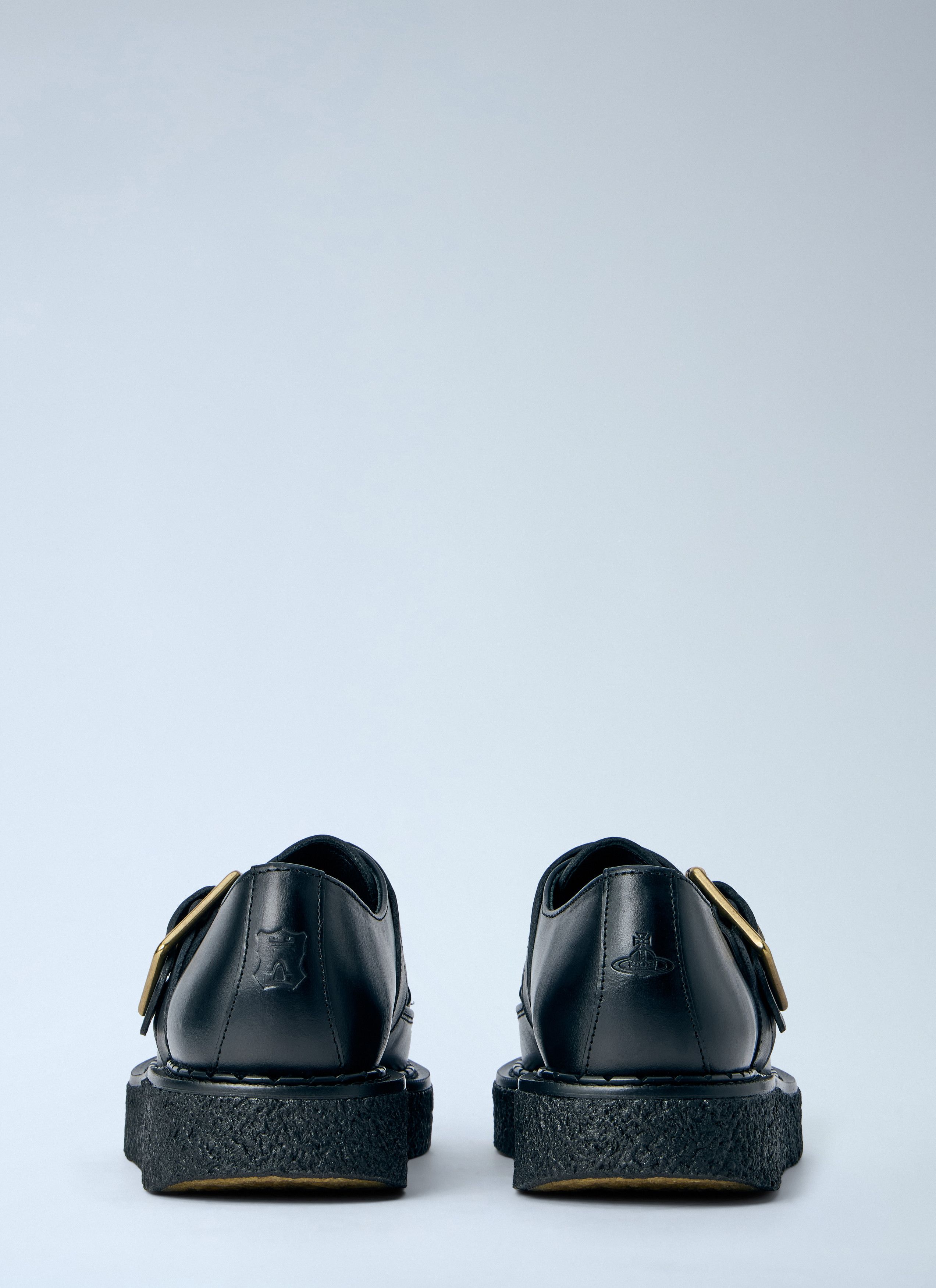 Vivienne Westwood Buckle Detail Leather Loafers Size US 8.5 / IT 38.5 - 5 Thumbnail
