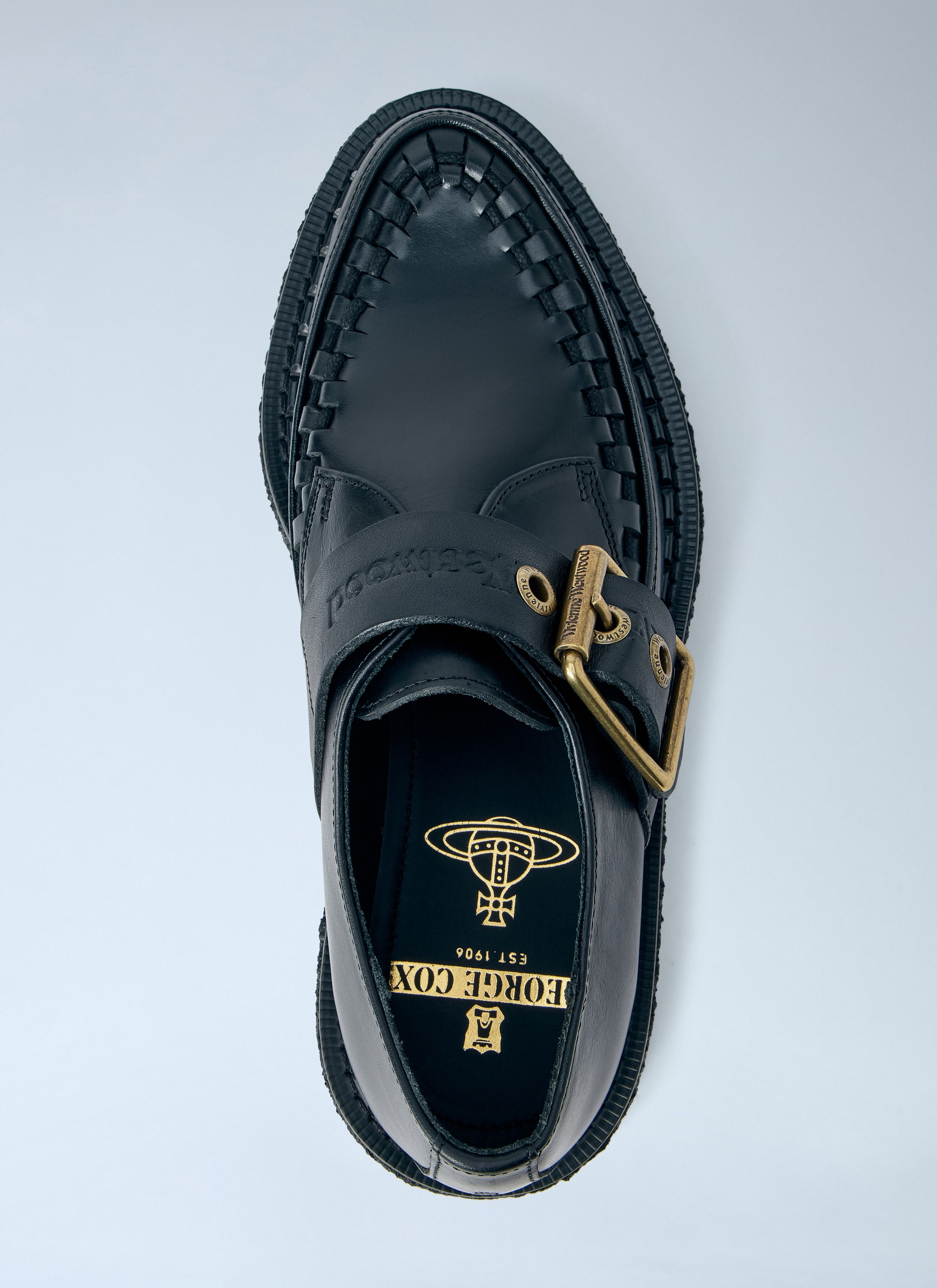 Vivienne Westwood Buckle Detail Leather Loafers Size US 8.5 / IT 38.5 - 6 Thumbnail