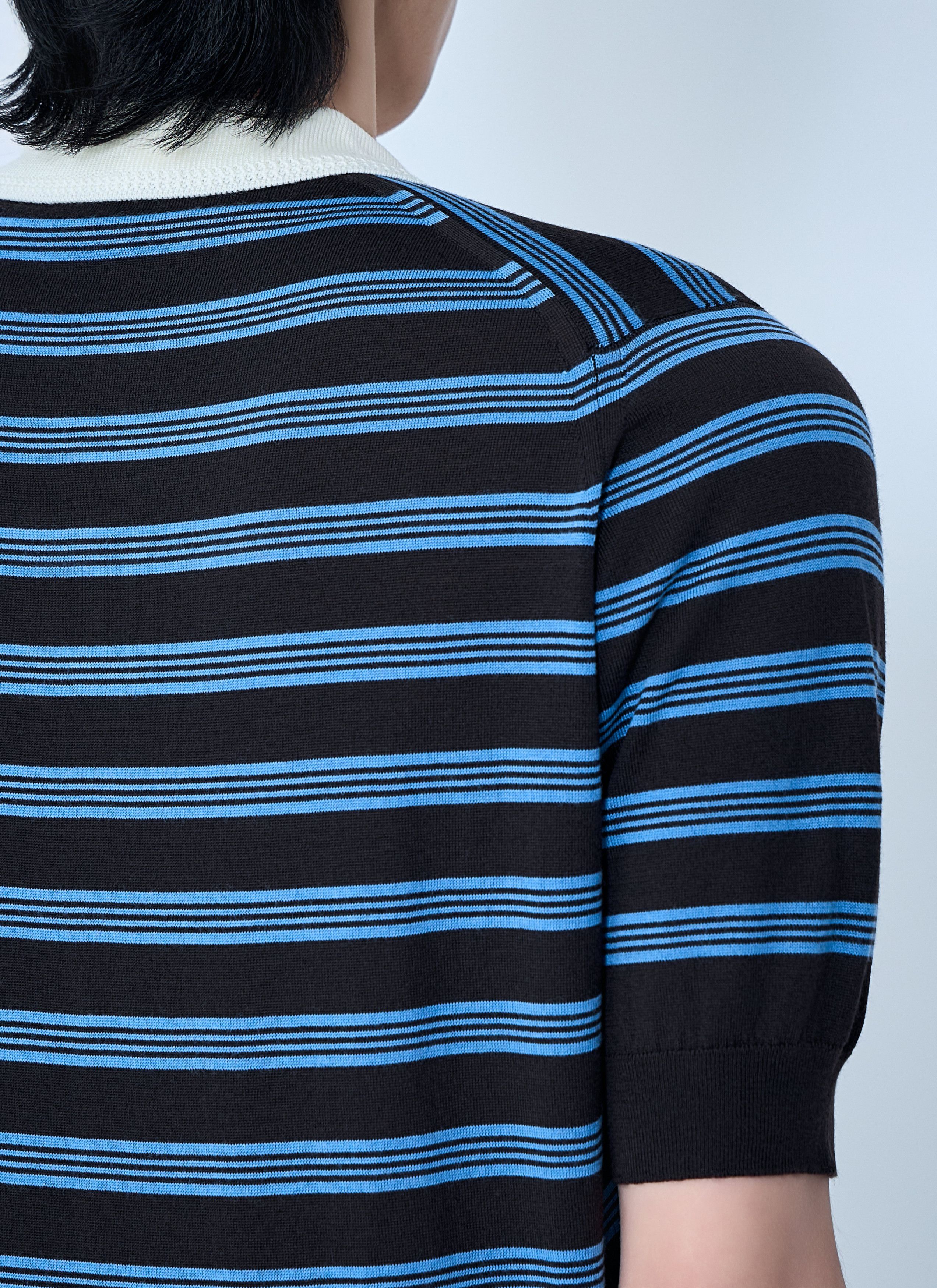 Wales Bonner Striped Knit Polo Shirt Size US L / EU 52-54 / 3 - 6 Thumbnail