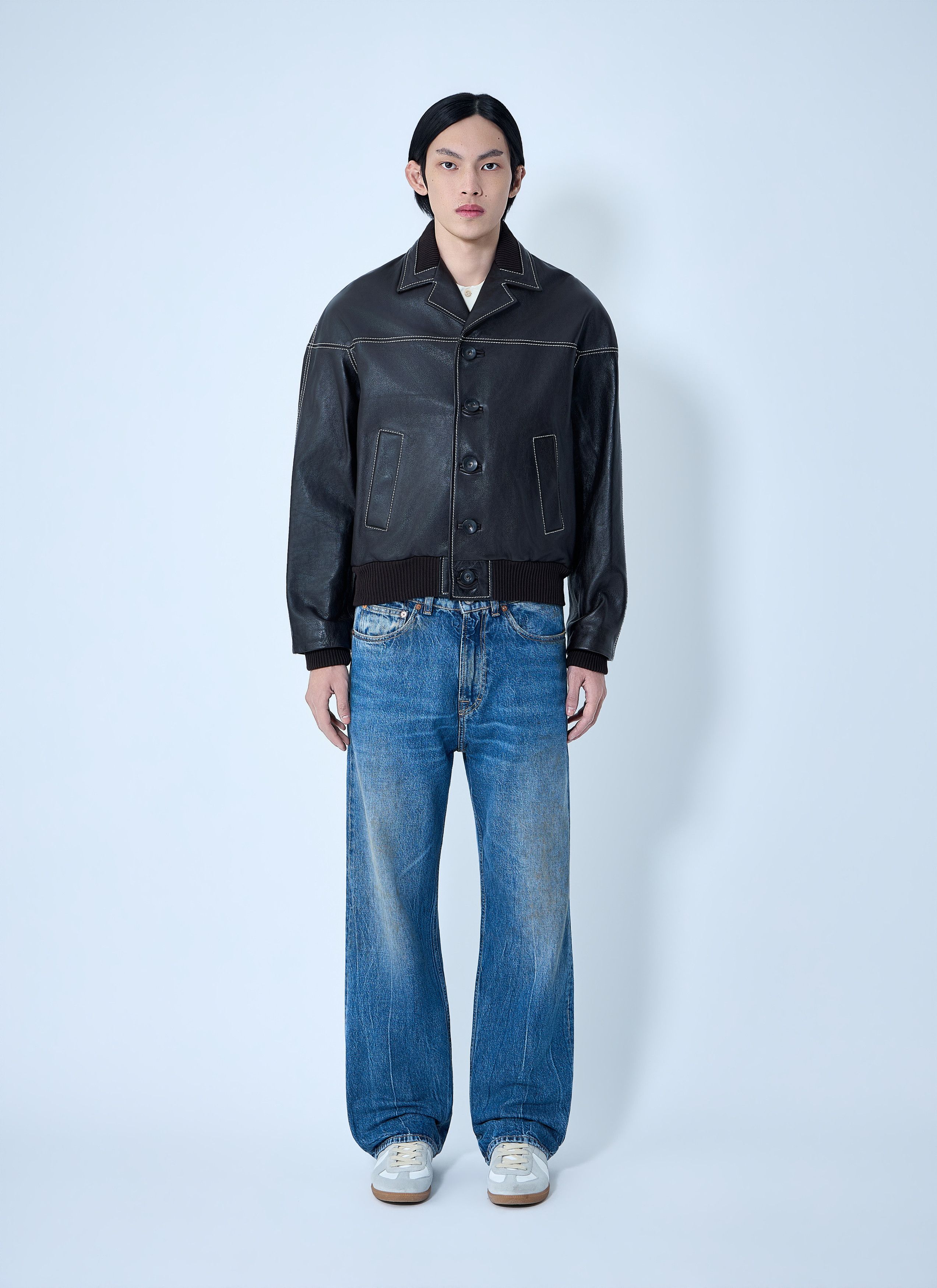Wales Bonner Leather Button-Up Jacket Size US S / EU 44-46 / 1 - 2 Thumbnail