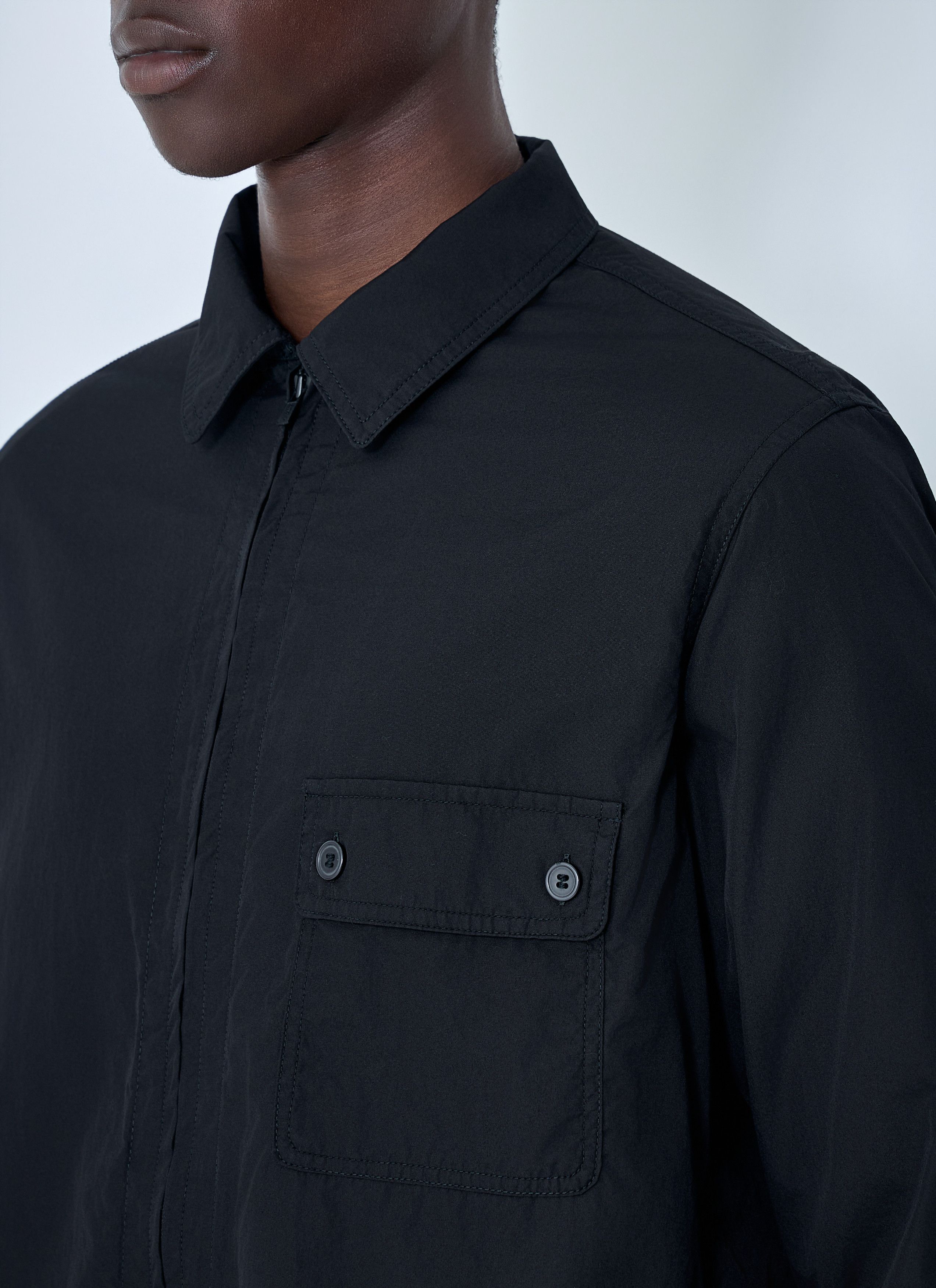 Yohji Yamamoto Chain Stitch Broad Zip Open Blouse Size US M / EU 48-50 / 2 - 5 Thumbnail