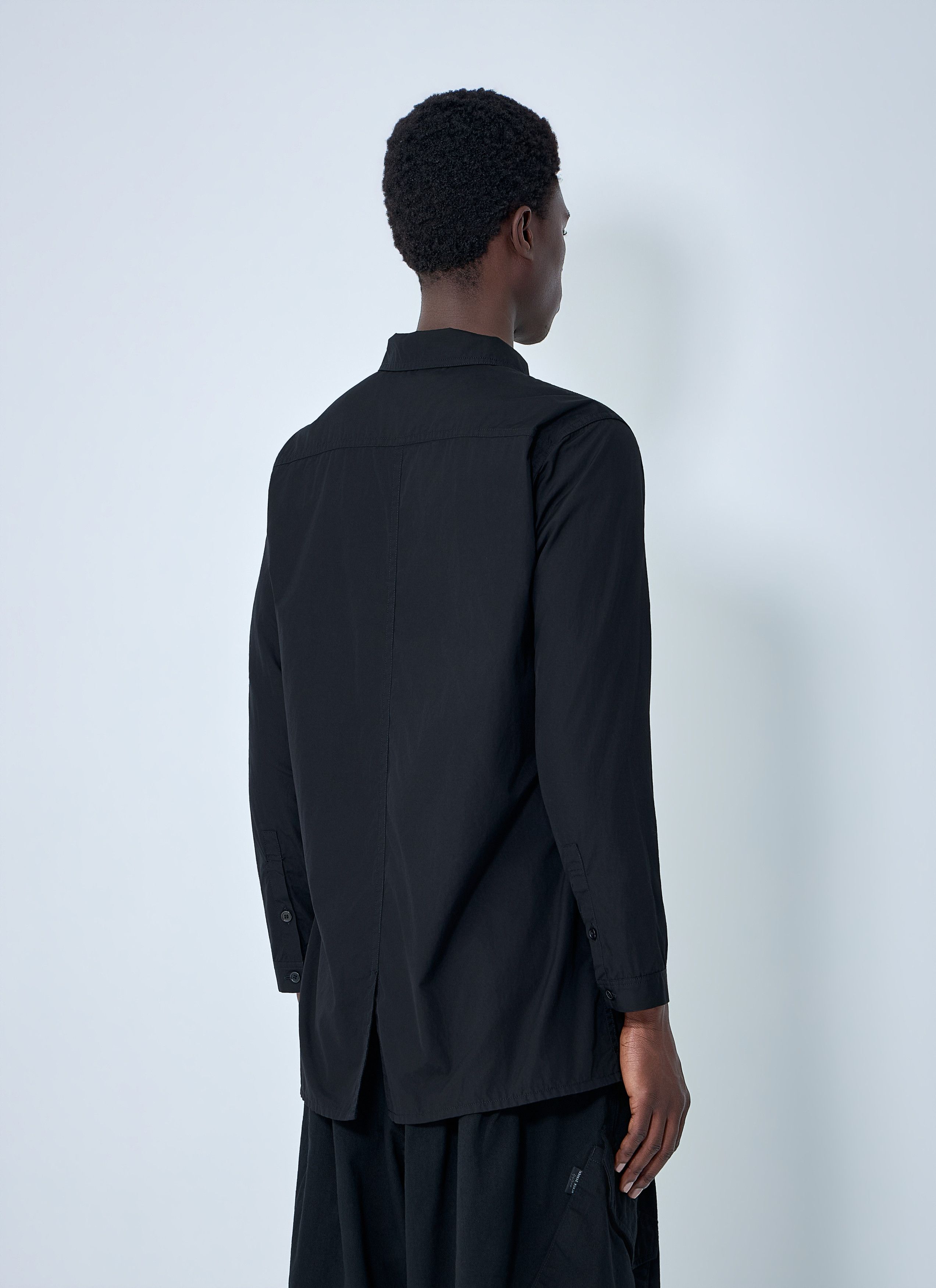 Yohji Yamamoto Chain Stitch Broad Zip Open Blouse Size US L / EU 52-54 / 3 - 4 Thumbnail