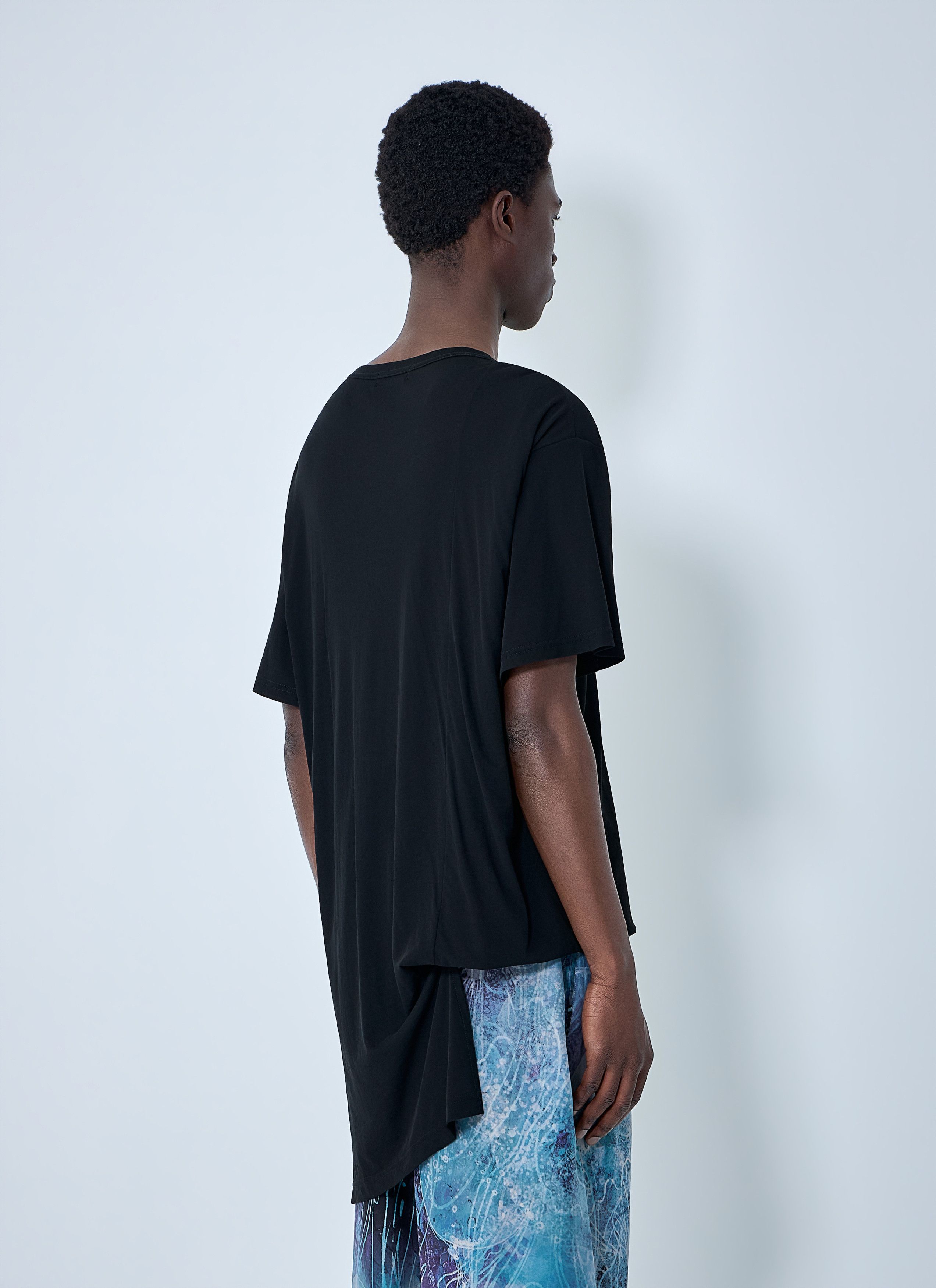 Yohji Yamamoto Diorama Jersey Asymmetry Hem T-Shirt Size US L / EU 52-54 / 3 - 4 Thumbnail
