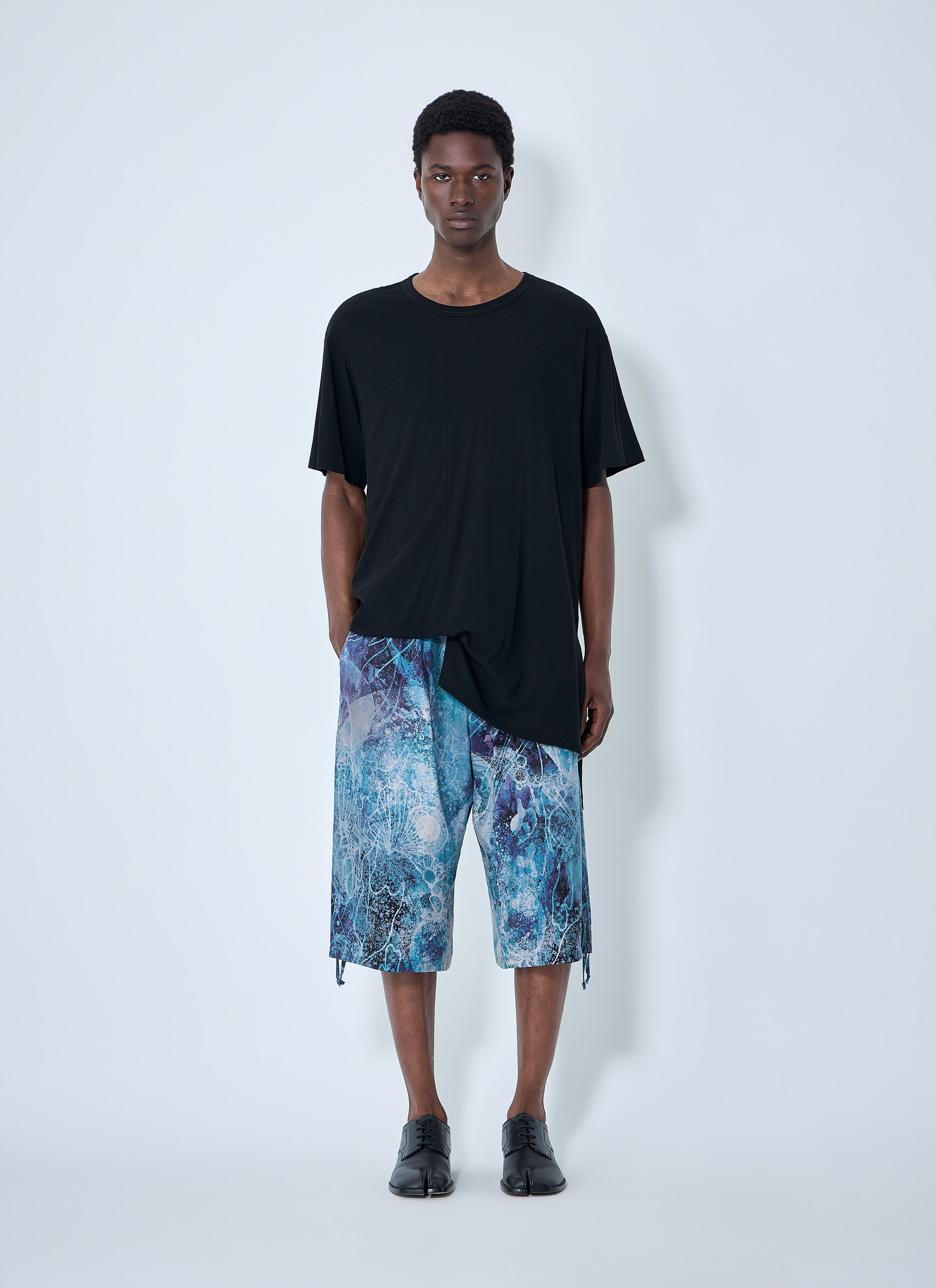 Yohji Yamamoto Diorama Jersey Asymmetry Hem T-Shirt Size US L / EU 52-54 / 3 - 2 Thumbnail