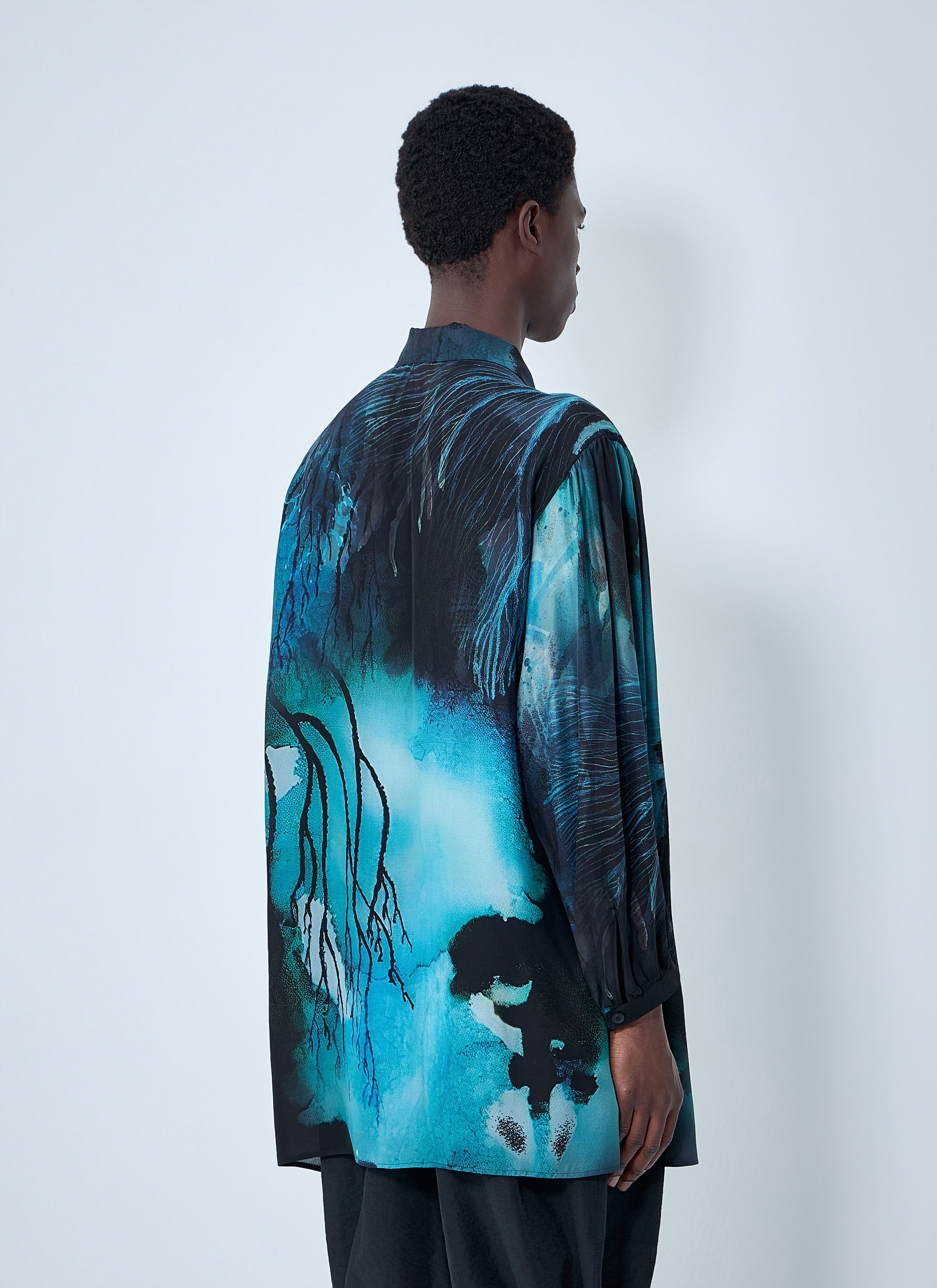 Yohji Yamamoto Sea Prink Silk Shirt Size US L / EU 52-54 / 3 - 4 Thumbnail