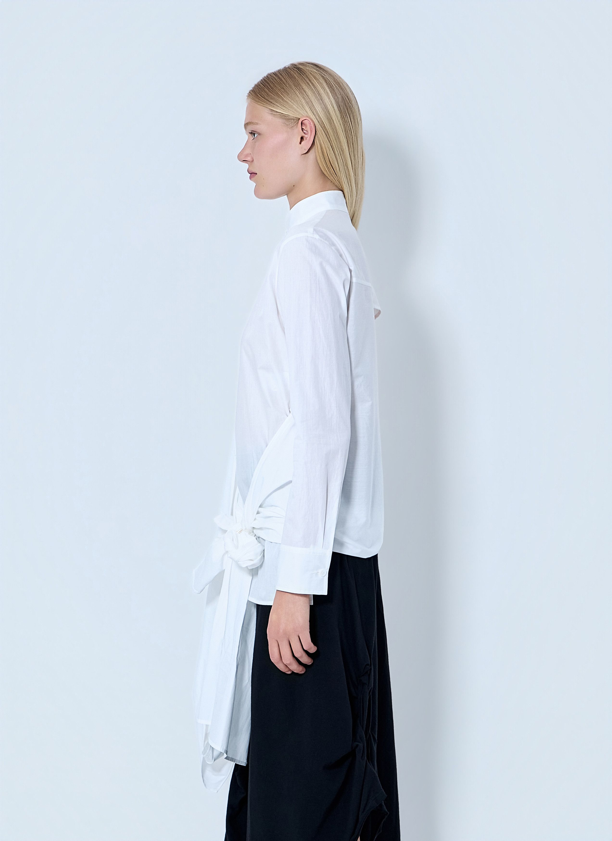 Yohji Yamamoto Draped Blouse Size M / US 6-8 / IT 42-44 - 3 Thumbnail