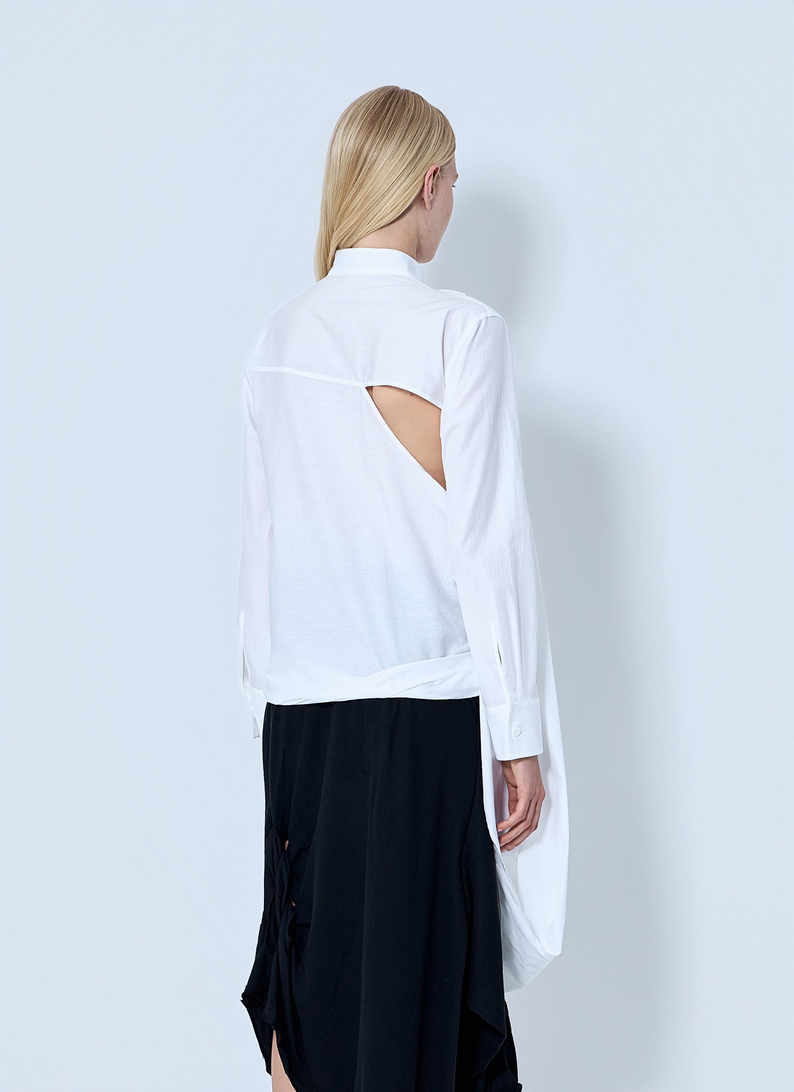 Yohji Yamamoto Draped Blouse Size M / US 6-8 / IT 42-44 - 4 Thumbnail