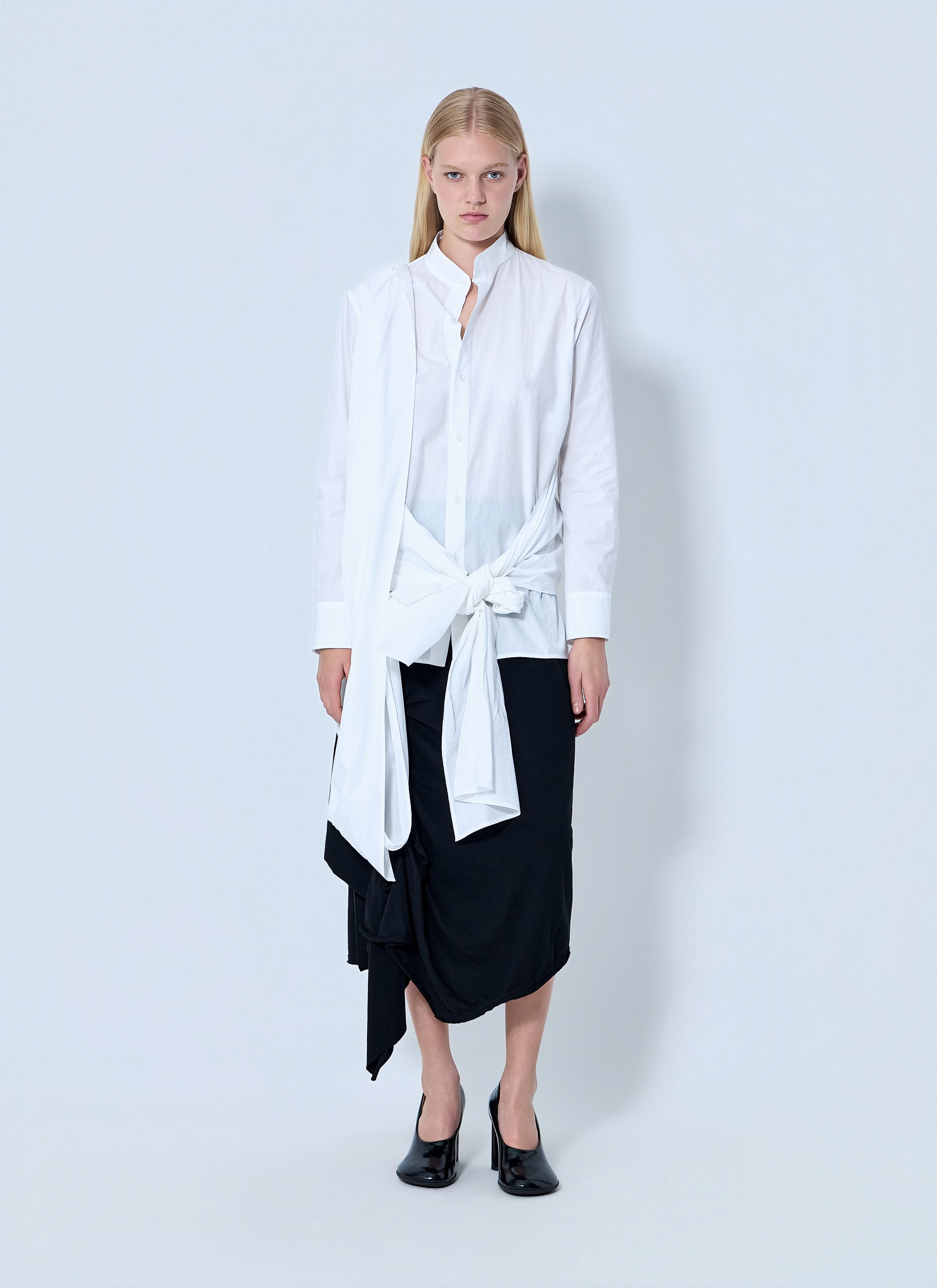 Yohji Yamamoto Draped Blouse Size M / US 6-8 / IT 42-44 - 2 Thumbnail