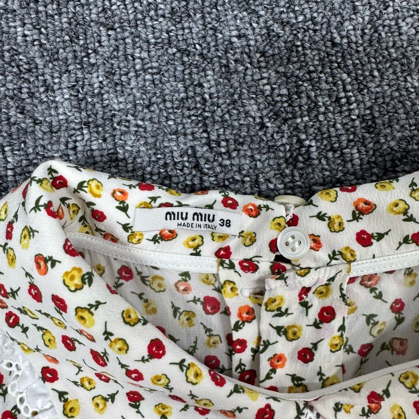 Miu Miu Miu Miu Silk Floral Sleeveless Dress Size S / US 4 / IT 40 - 4 Thumbnail