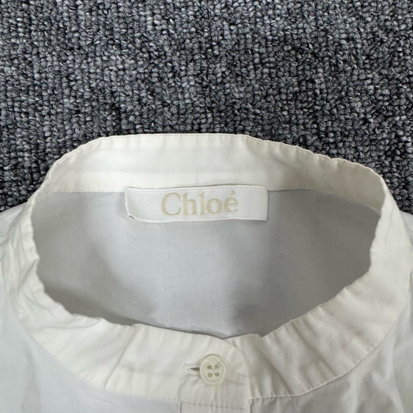 Chloe Chloe White Loose Shirt Dress Size 38 Size S / US 4 / IT 40 - 4 Thumbnail