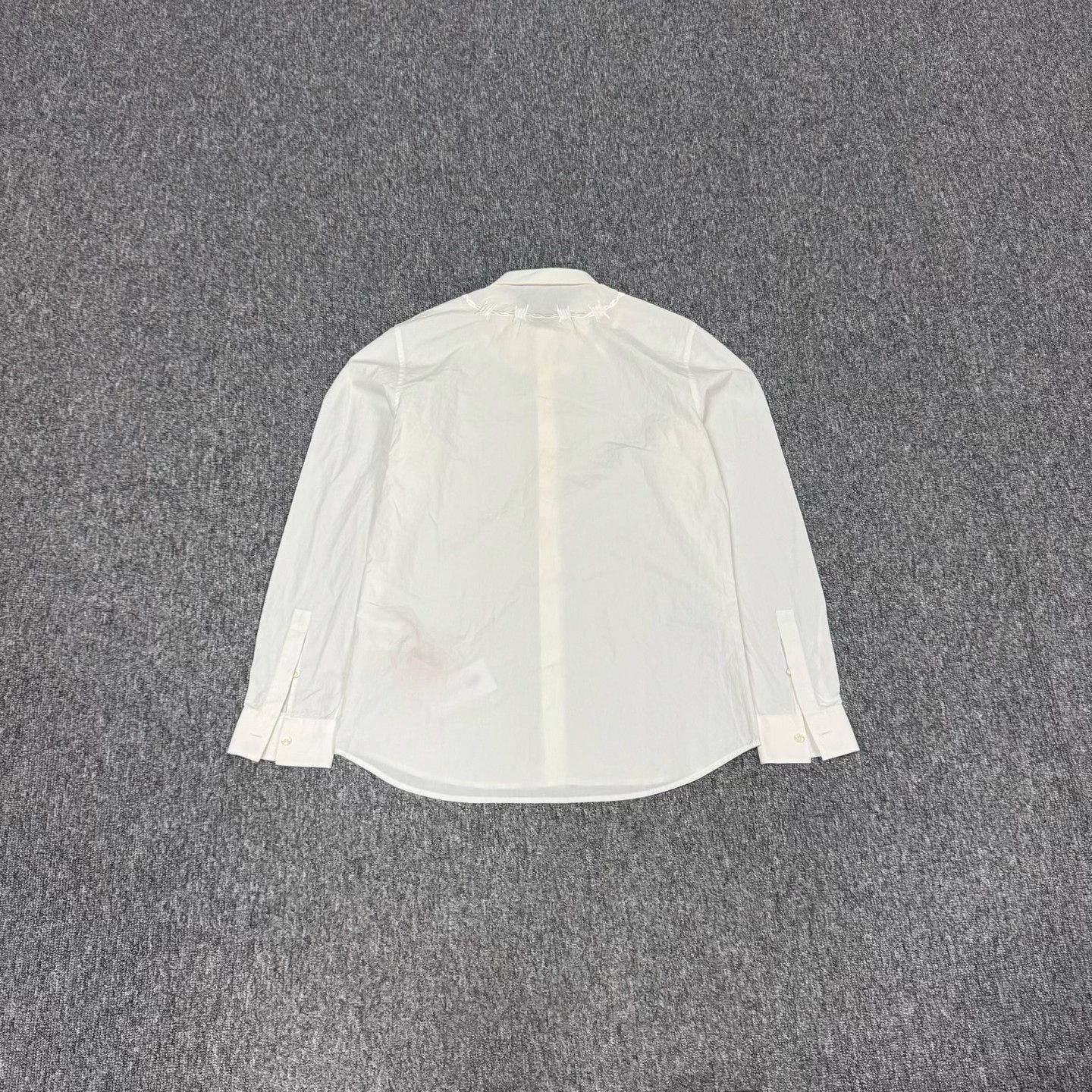 Givenchy Givenchy White Collar Embroidery Long Sleeve Shirt Size US XXS / EU 40 - 2 Thumbnail