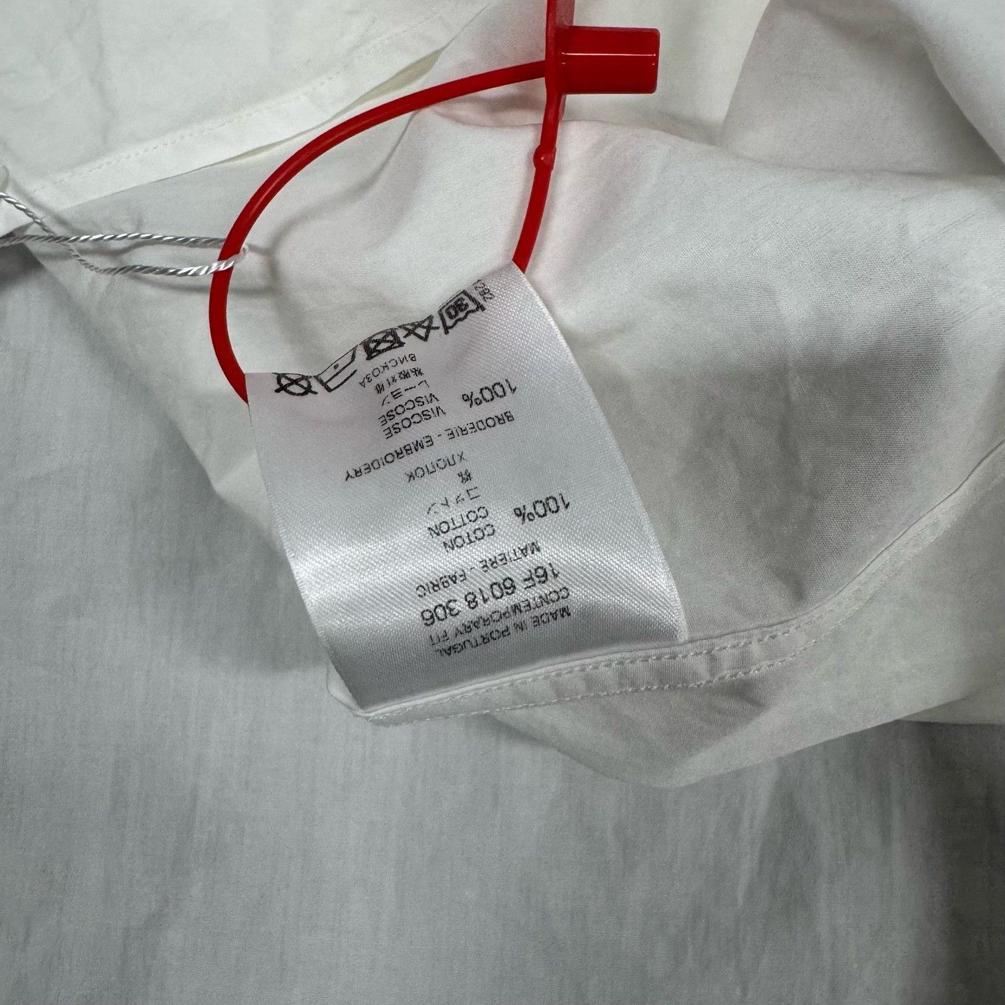 Givenchy Givenchy White Collar Embroidery Long Sleeve Shirt Size US XXS / EU 40 - 6 Thumbnail
