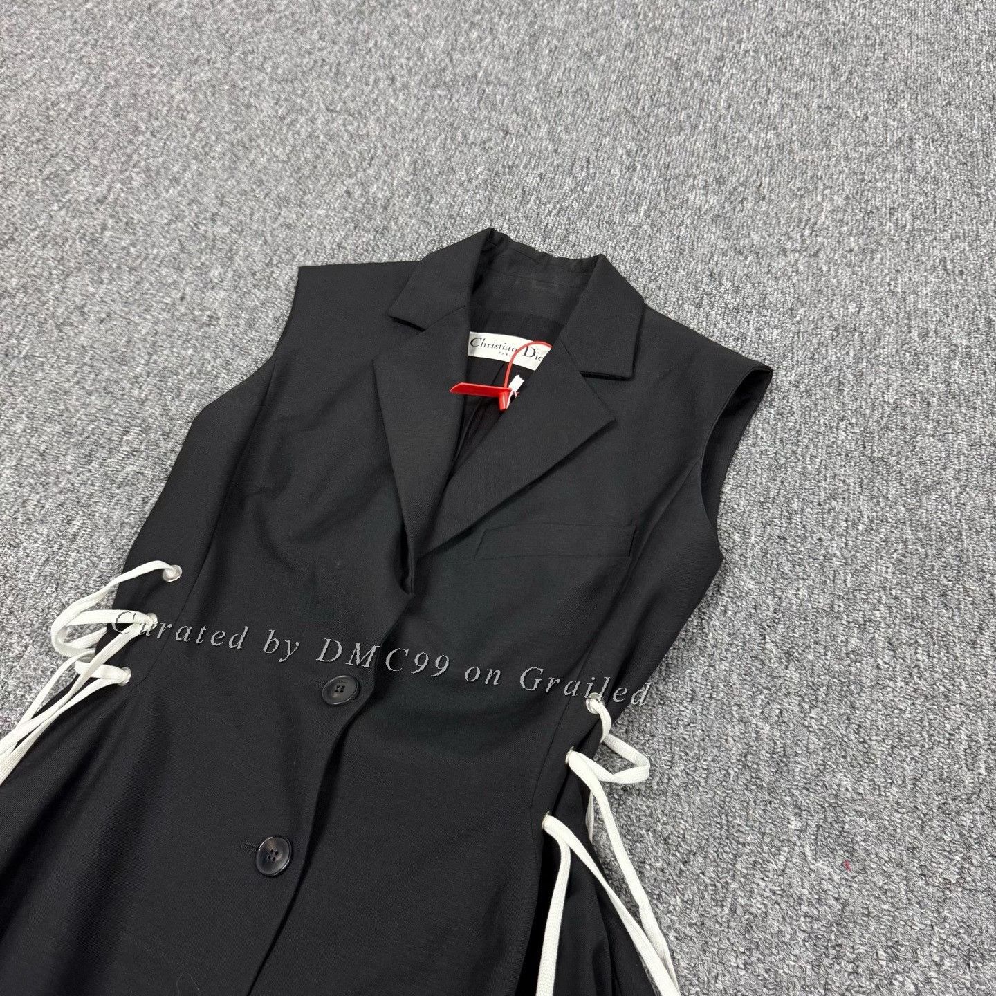 Dior Dior Runway Black Vest Dress Size S / US 4 / IT 40 - 3 Thumbnail