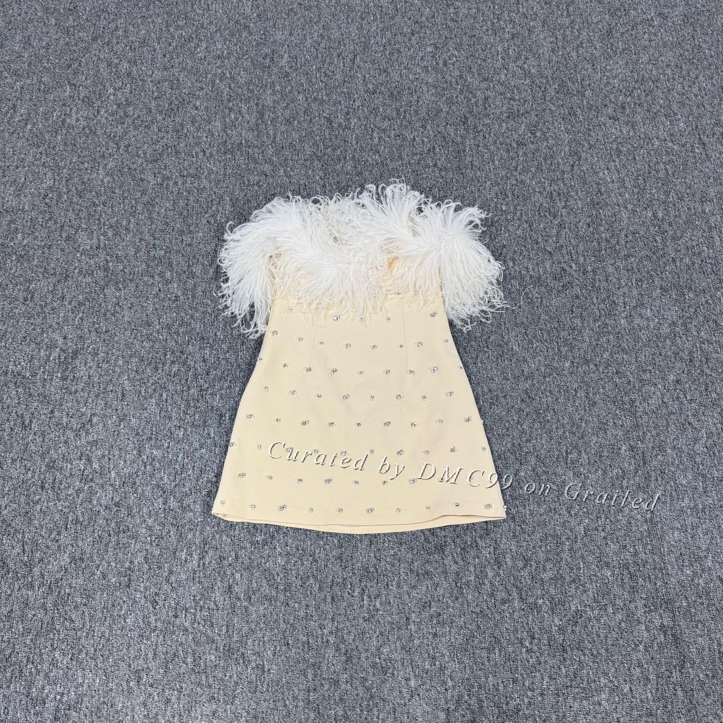 Miu Miu Miumiu Feather Rhinestone Dress Size S / US 4 / IT 40 - 2 Thumbnail