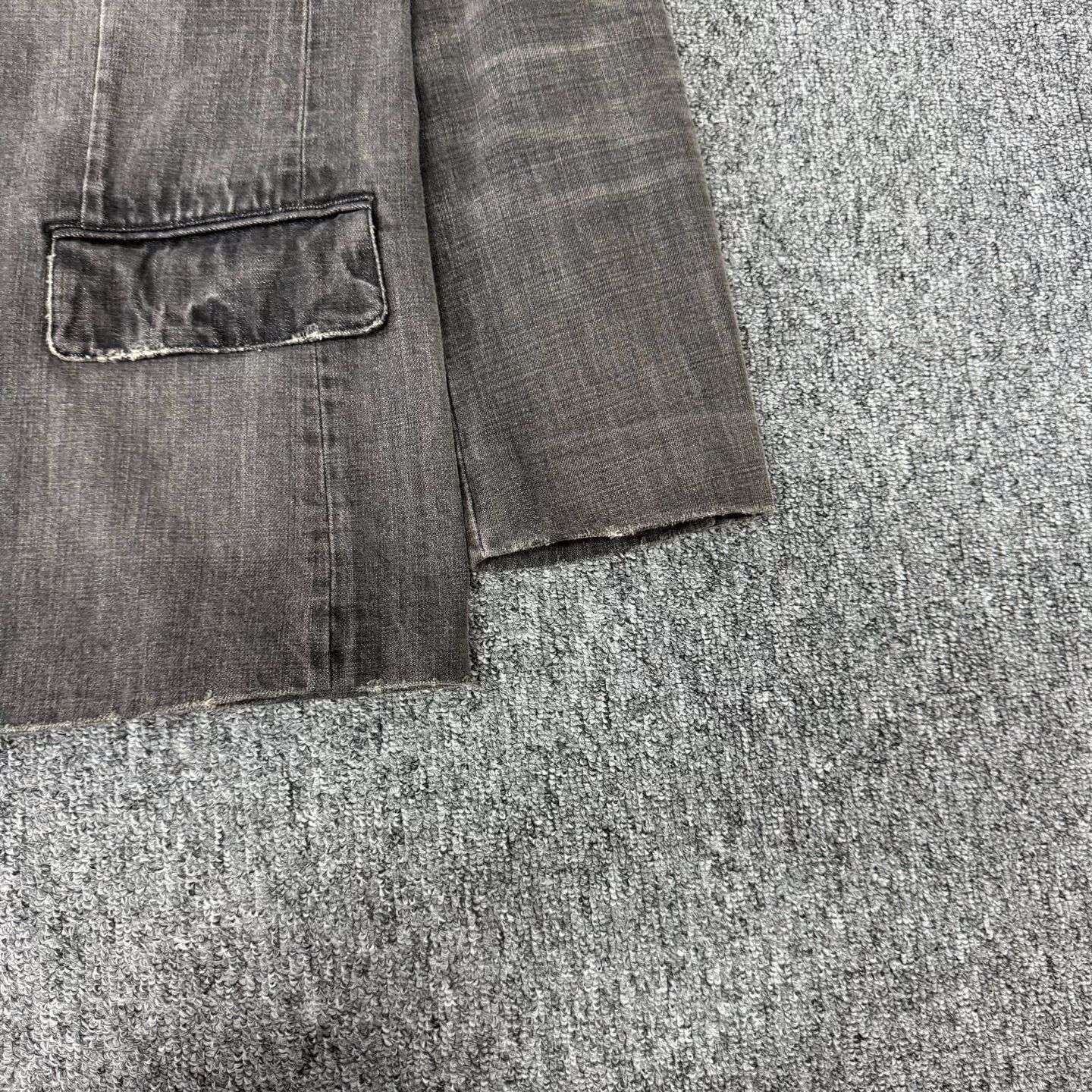 Balenciaga Balenciaga Logo Washed Denim Blazer Size US XS / EU 42 / 0 - 3 Thumbnail