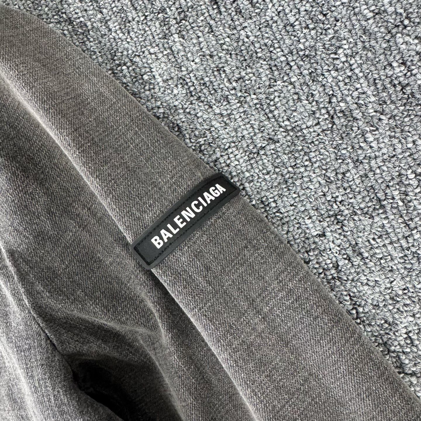 Balenciaga Balenciaga Logo Washed Denim Blazer Size US XS / EU 42 / 0 - 5 Thumbnail