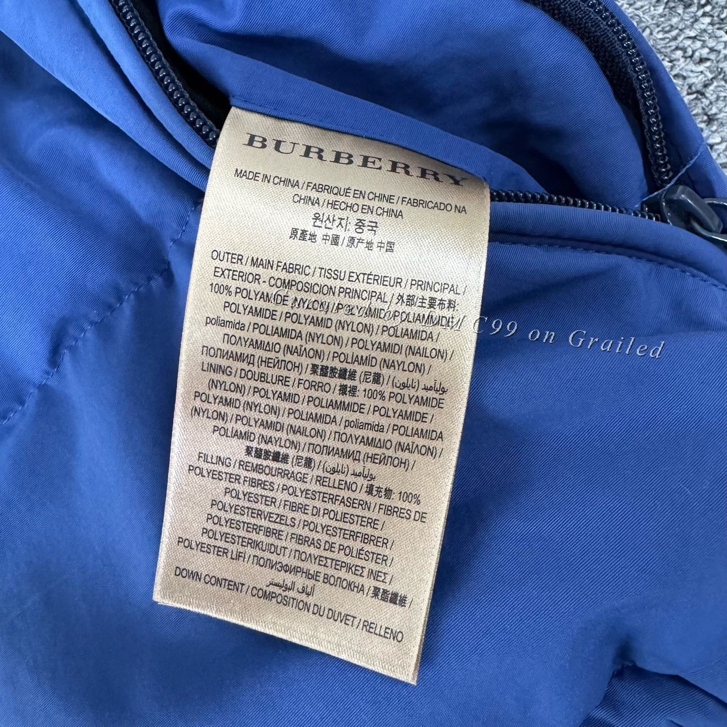 Burberry Burberry Blue Down Vest Size 52 Size US L / EU 52-54 / 3 - 6 Thumbnail