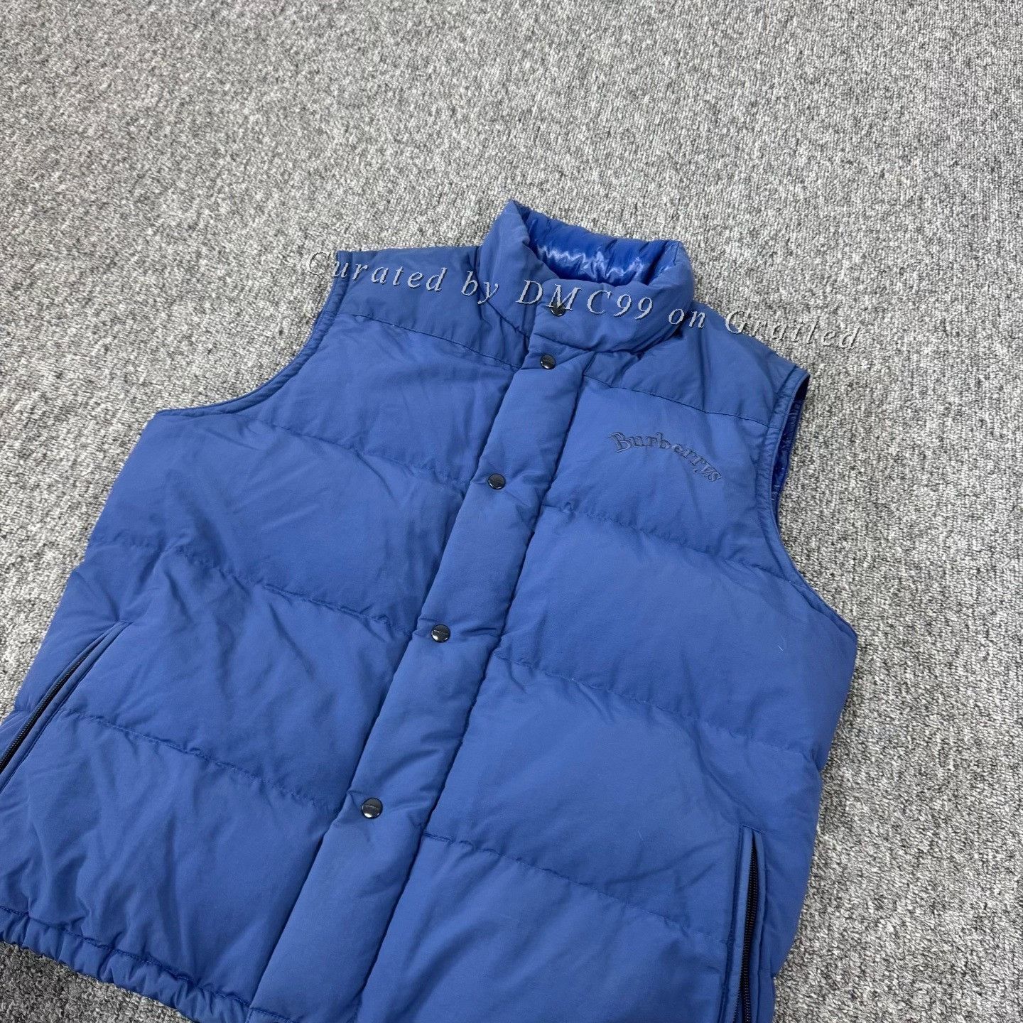 Burberry Burberry Blue Down Vest Size 52 Size US L / EU 52-54 / 3 - 3 Thumbnail