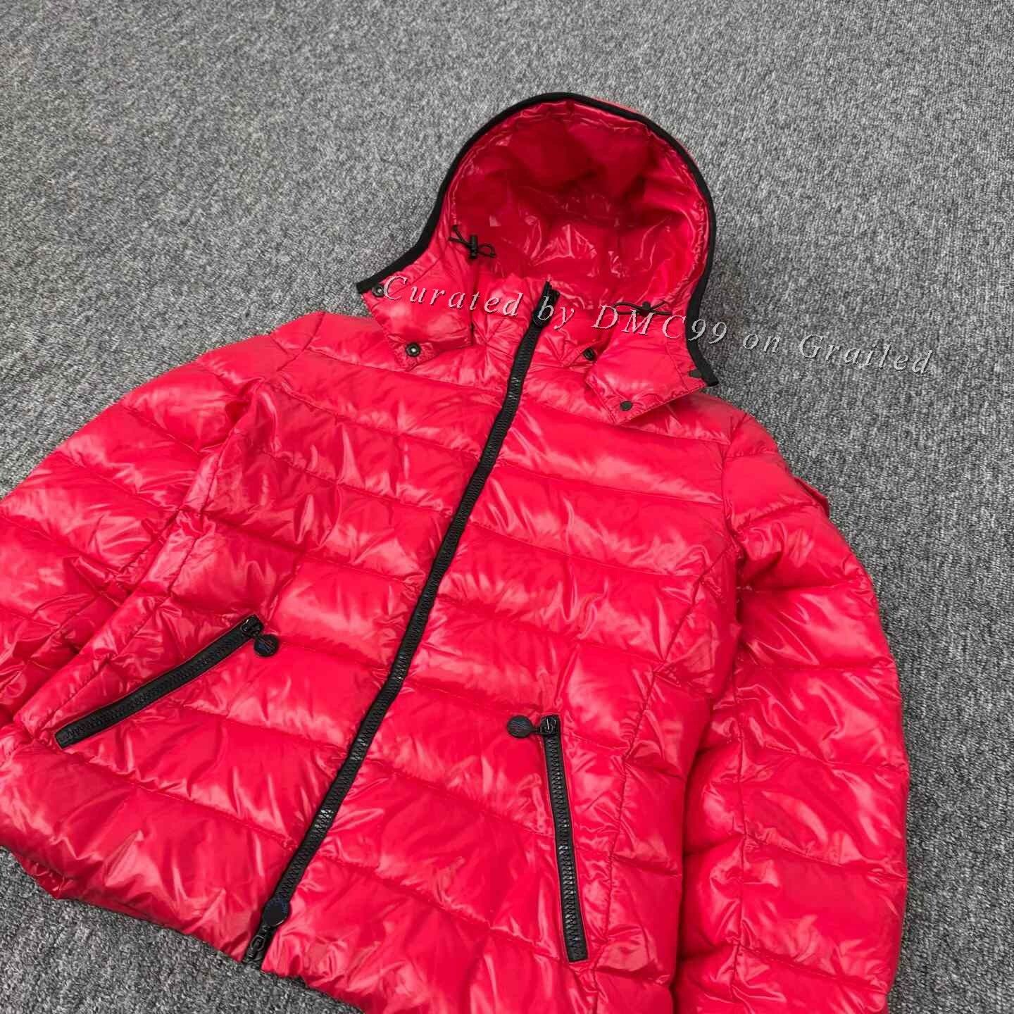 Moncler Moncler Red Hooded Down Jacket Sleeve Logo Size M / US 6-8 / IT 42-44 - 4 Thumbnail