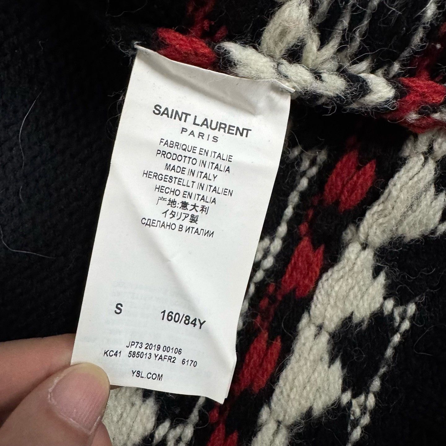 Saint Laurent Paris Saint Laurent Wool Sequin Hooded Sweater Size S / US 4 / IT 40 - 6 Thumbnail