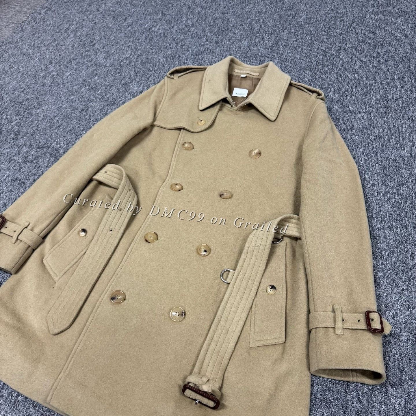 Burberry Burberry Lapel Belt Double-Breasted Wool Coat Size US L / EU 52-54 / 3 - 4 Thumbnail