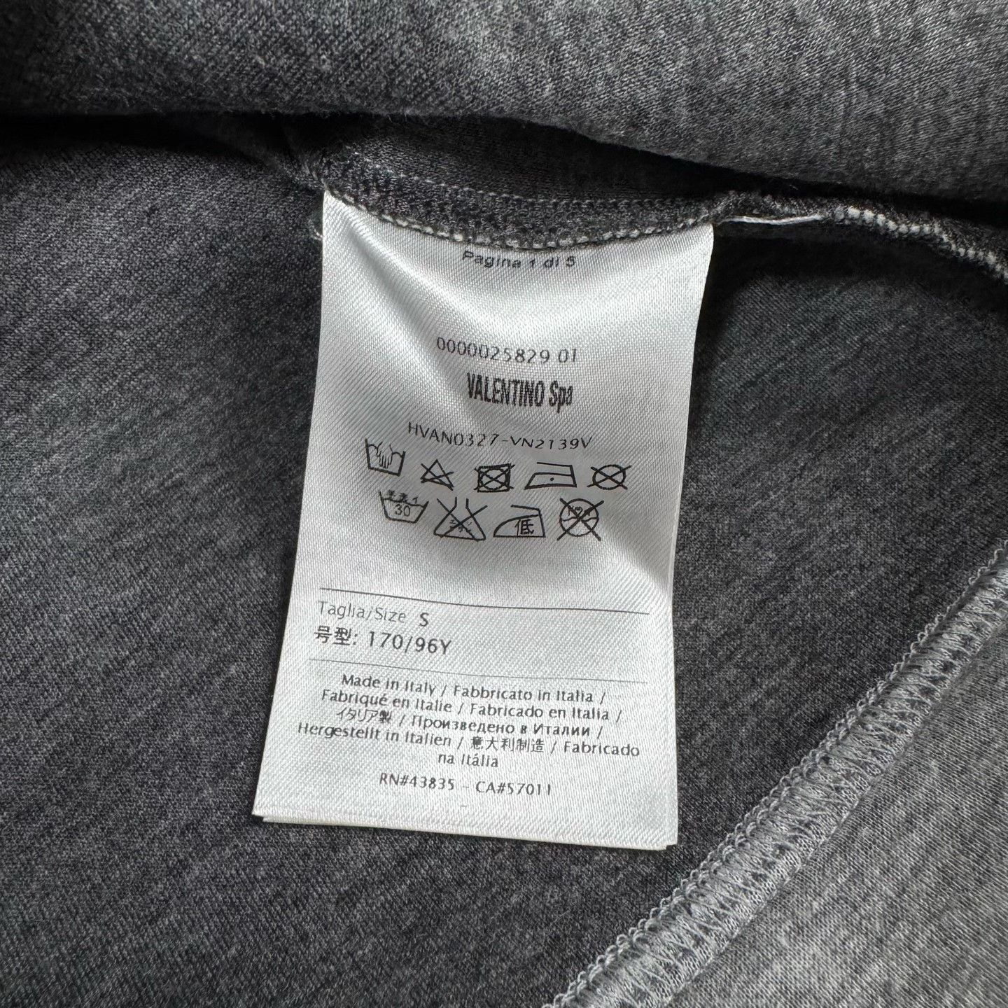 Valentino Valentino Gray Camo Crewneck Sweatshirt S Size US S / EU 44-46 / 1 - 6 Thumbnail