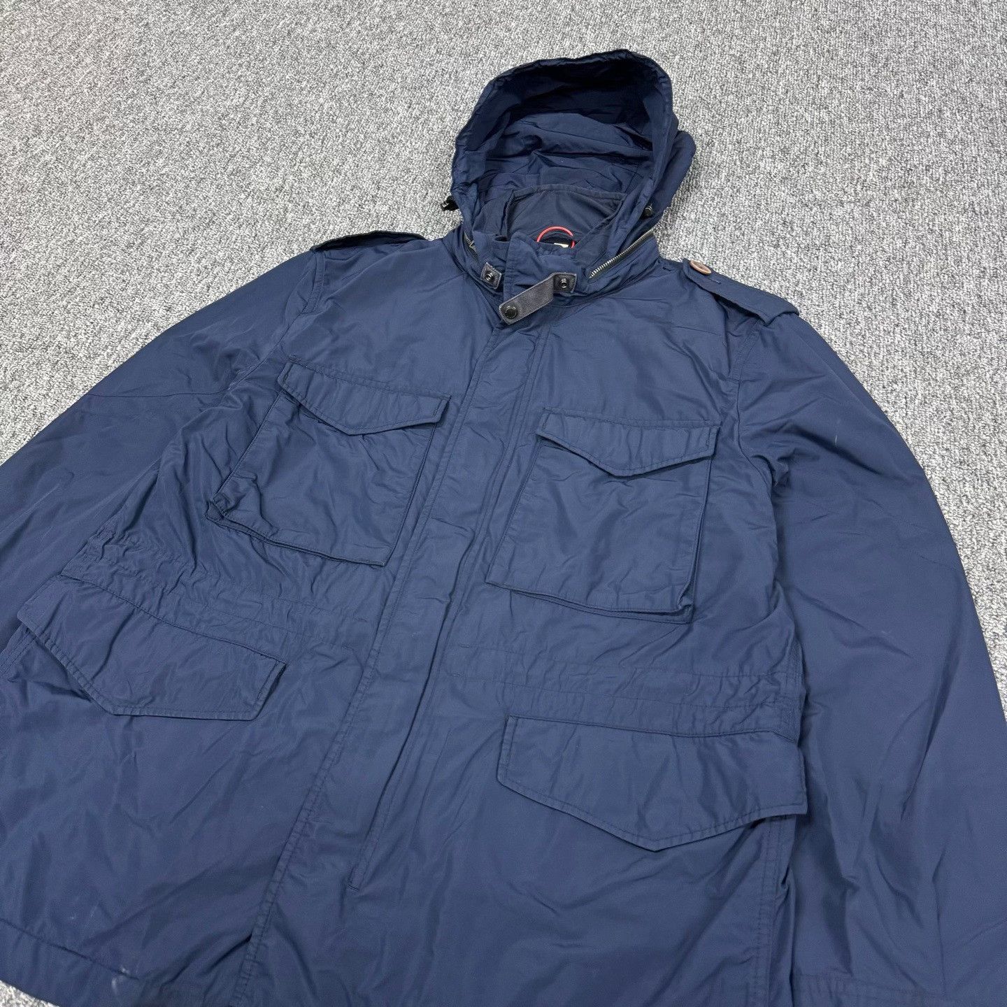 Burberry Burberry XL Blue Hooded Pocket Jacket Size US XL / EU 56 / 4 - 4 Thumbnail