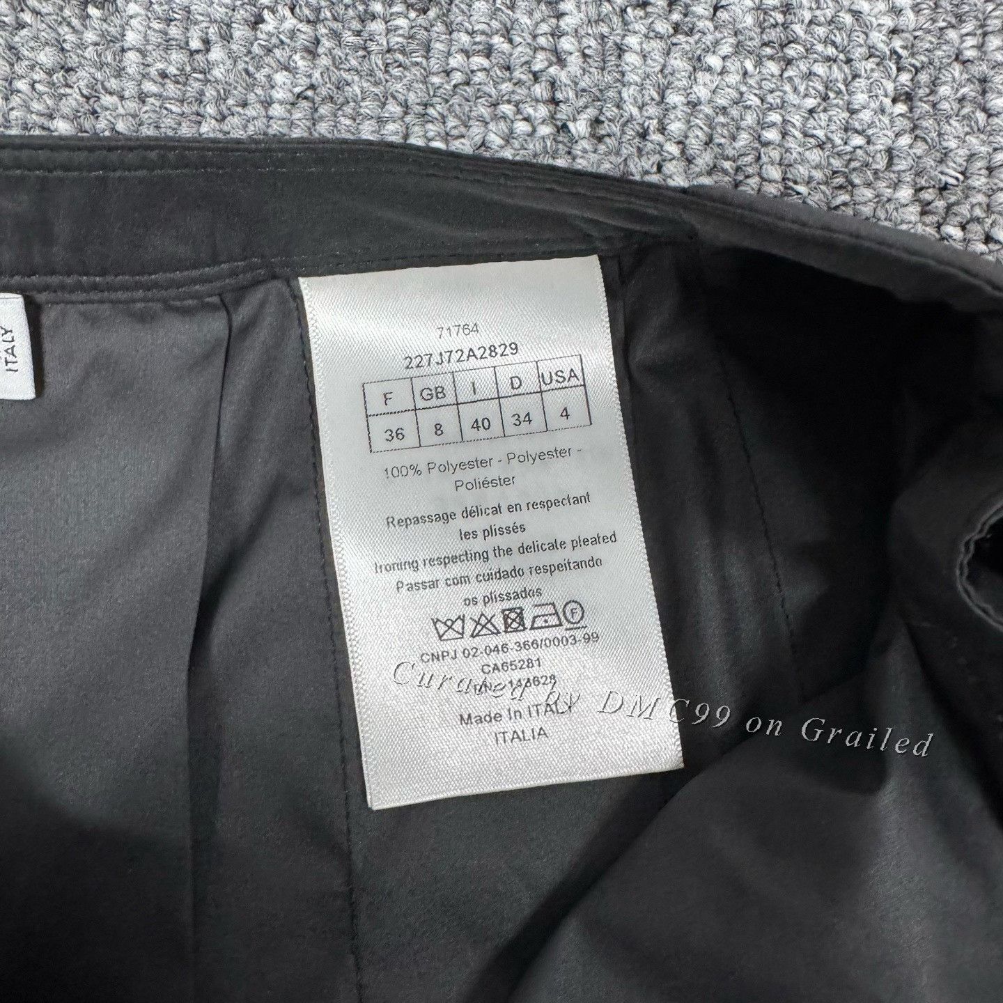 Dior Dior Black Waist-Cinched Pleated Long Skirt Size 36" / US 14 / IT 50 - 5 Thumbnail