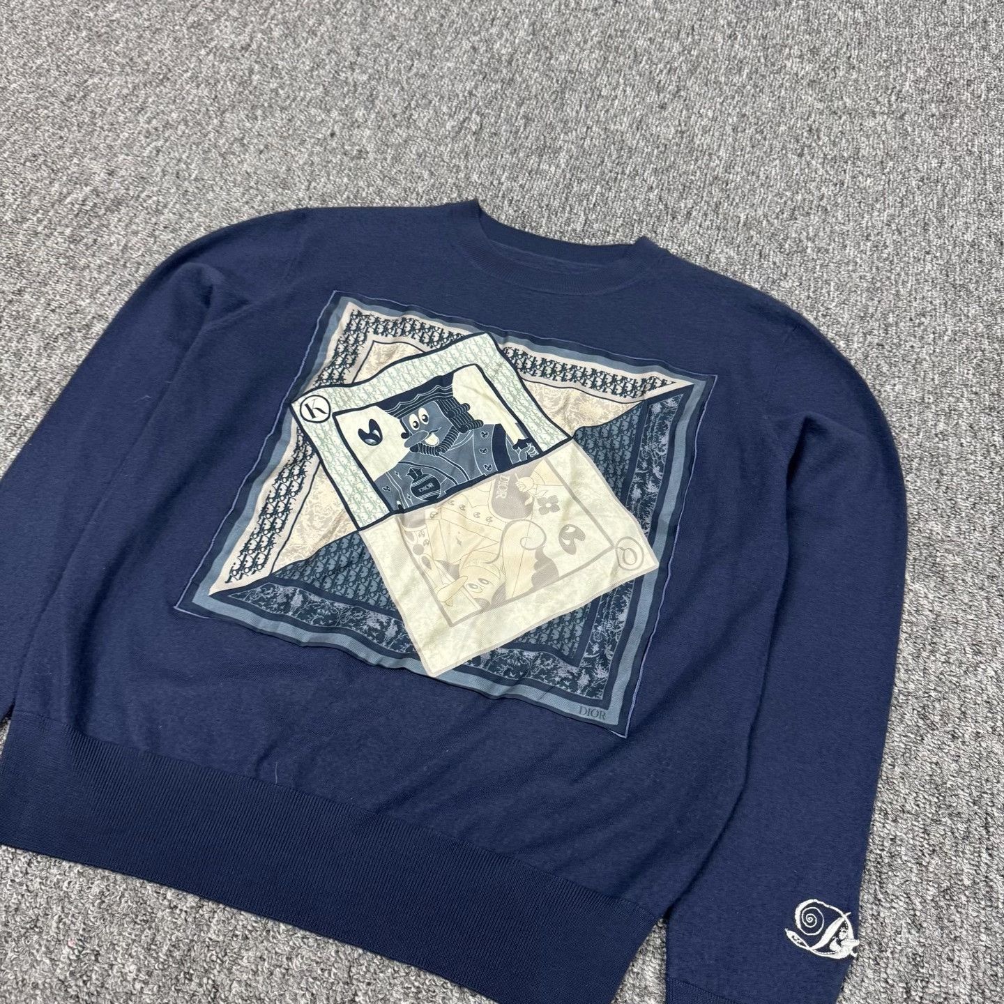 Dior Dior x Kenny Scharf Poker Print Knit Sweater Size US S / EU 44-46 / 1 - 4 Thumbnail