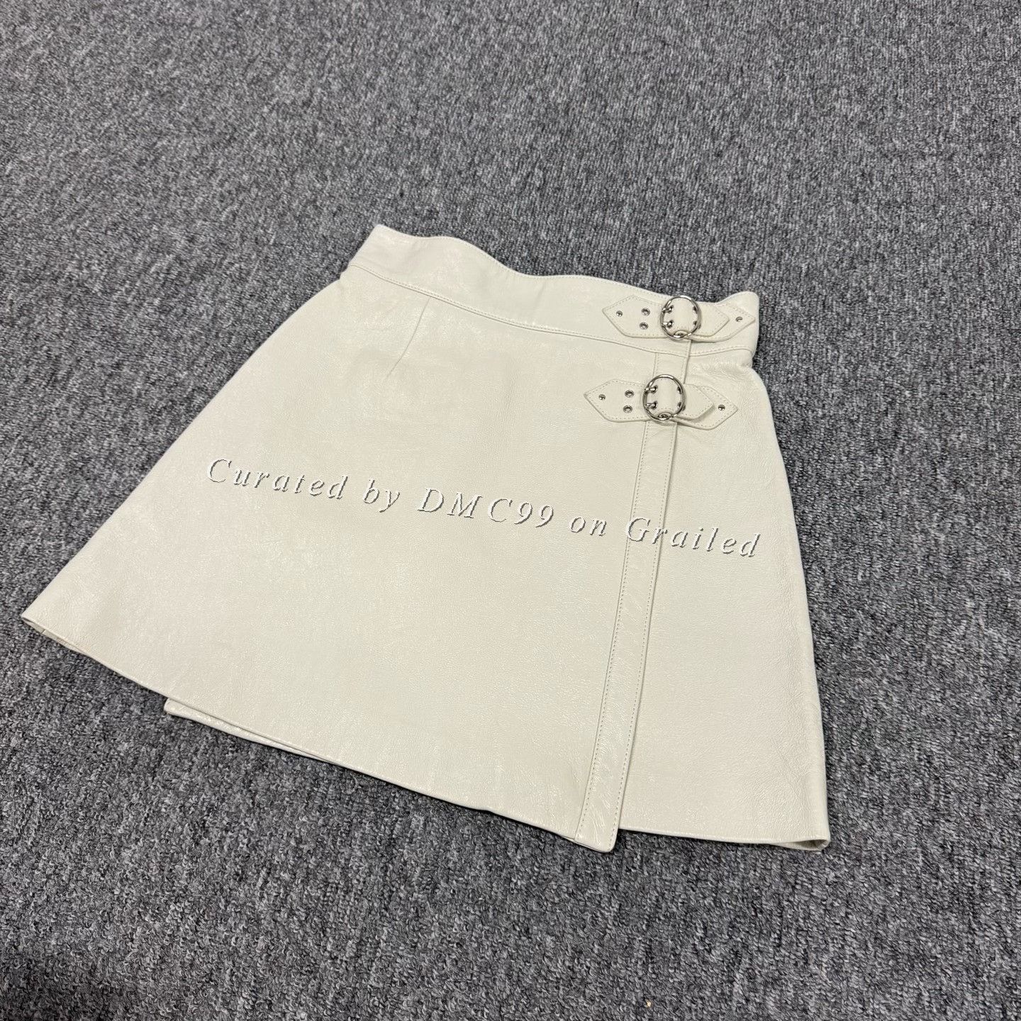 Miu Miu Miu Miu White Sheepskin Runway Skirt Size 40" / US 18 - 3 Thumbnail