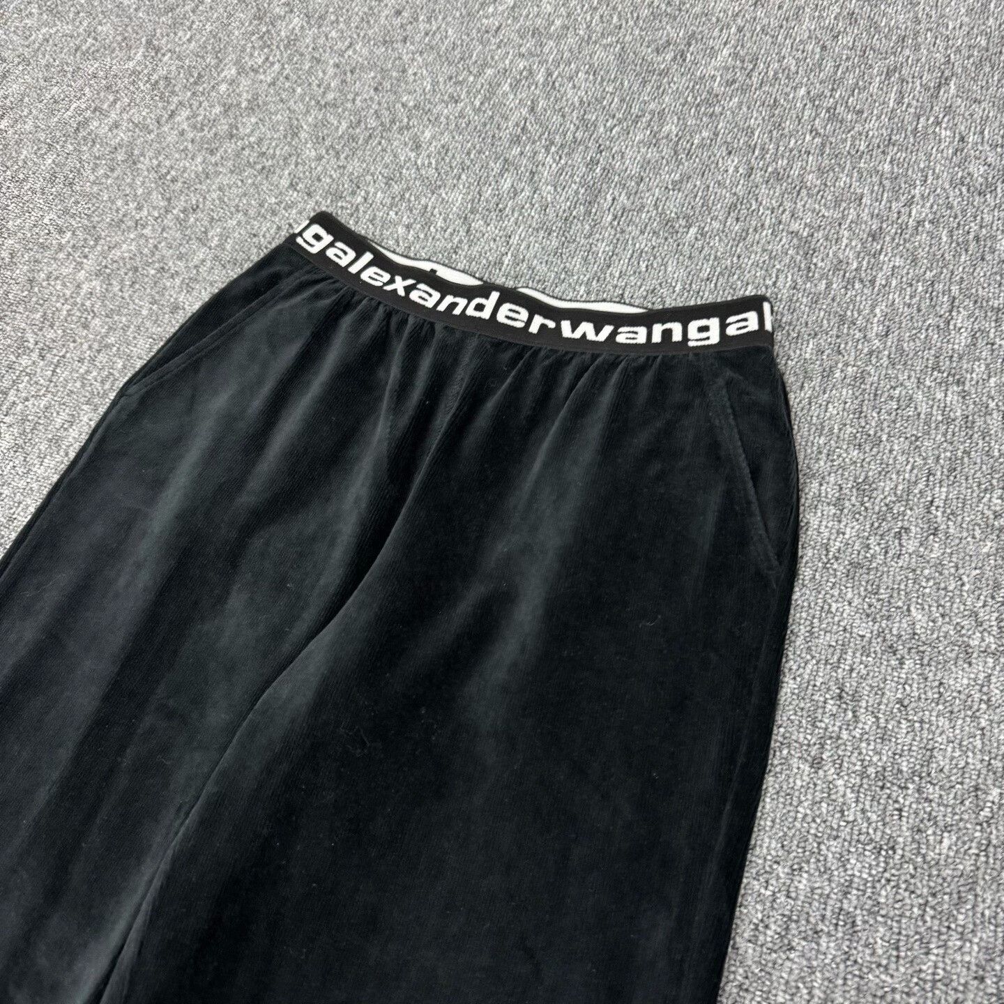 Alexander Wang Alexander Wang Logo Belted Velvet Joggers XXS Size 22" - 4 Thumbnail