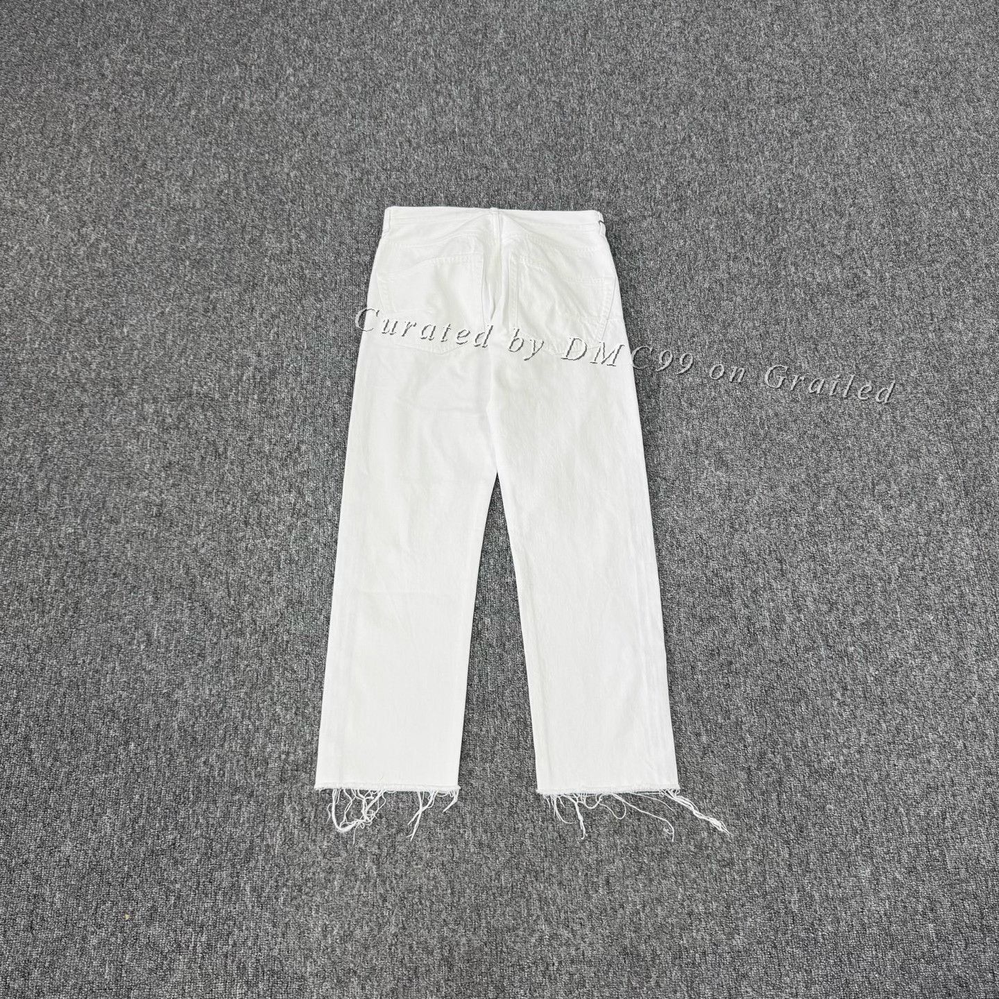 Dior Dior White Distressed Hem Denim Pants Size US 34 / EU 50 - 2 Thumbnail