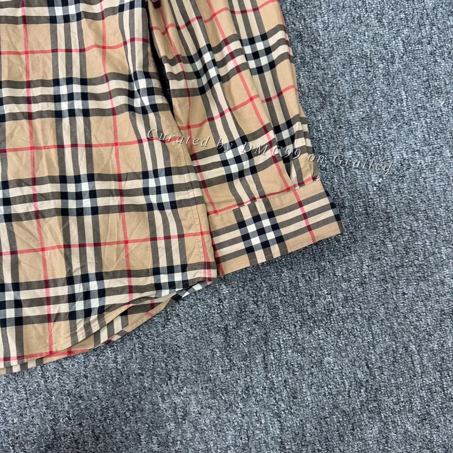 Burberry Burberry Flocked Multi-Logo Classic Check Shirt Size US XXL / EU 58 / 5 - 3 Thumbnail