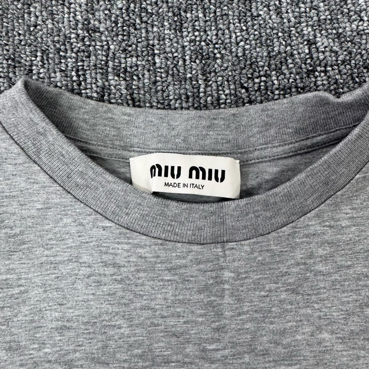 Miu Miu Miumiu SS23 Logo Short-Sleeve T-Shirt M Size M / US 6-8 / IT 42-44 - 5 Thumbnail
