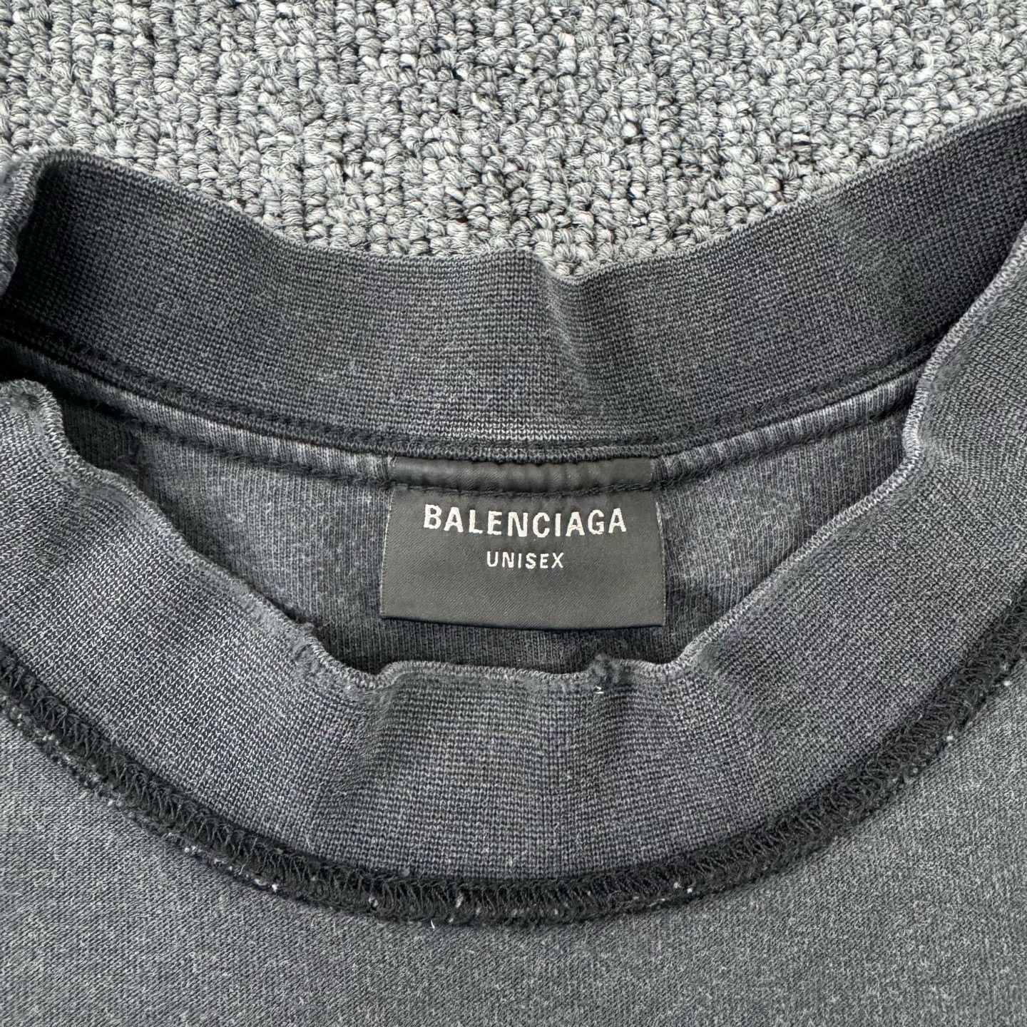 Balenciaga Balenciaga SS24 Washed Logo Short Sleeve Size US S / EU 44-46 / 1 - 5 Thumbnail
