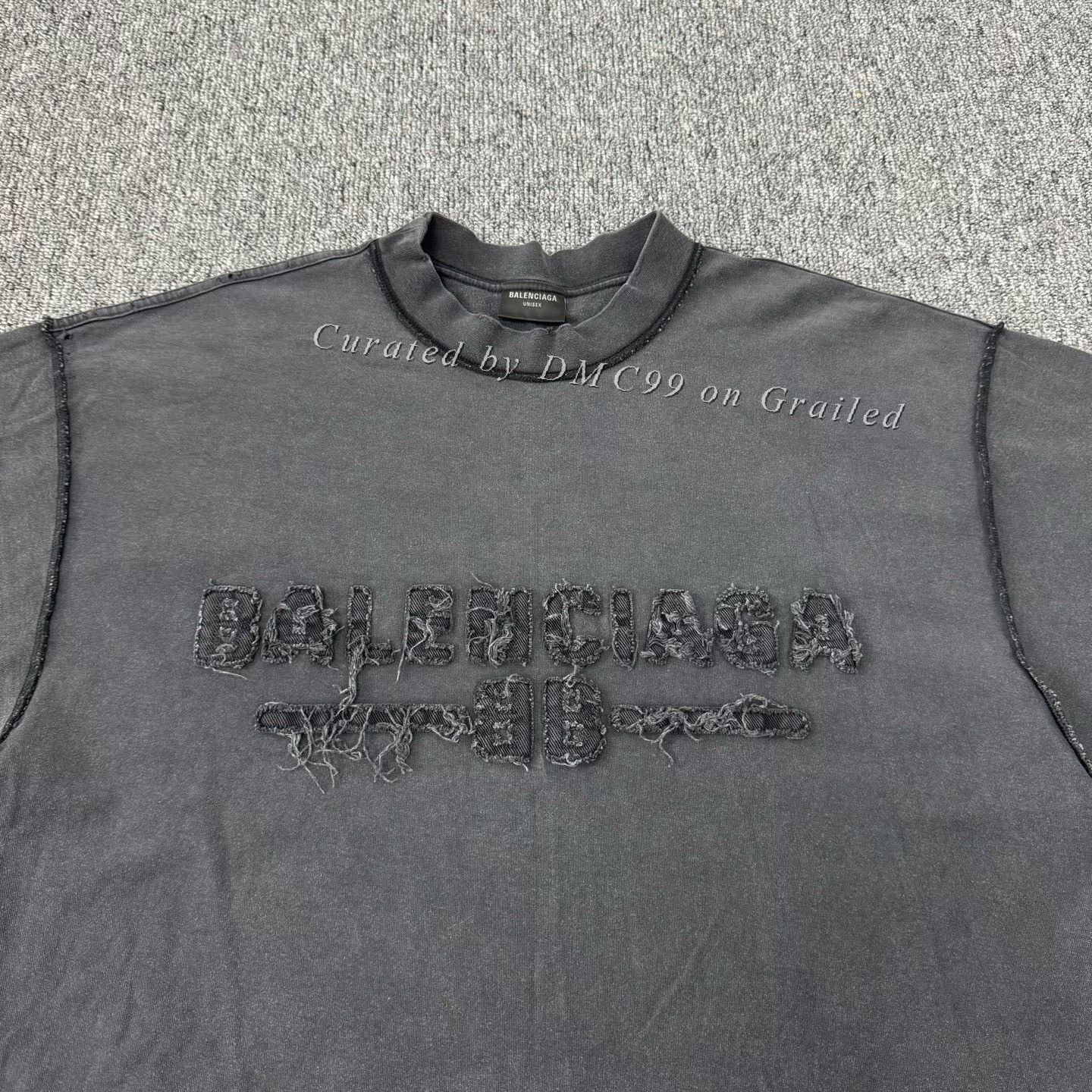 Balenciaga Balenciaga SS24 Washed Logo Short Sleeve Size US S / EU 44-46 / 1 - 4 Thumbnail
