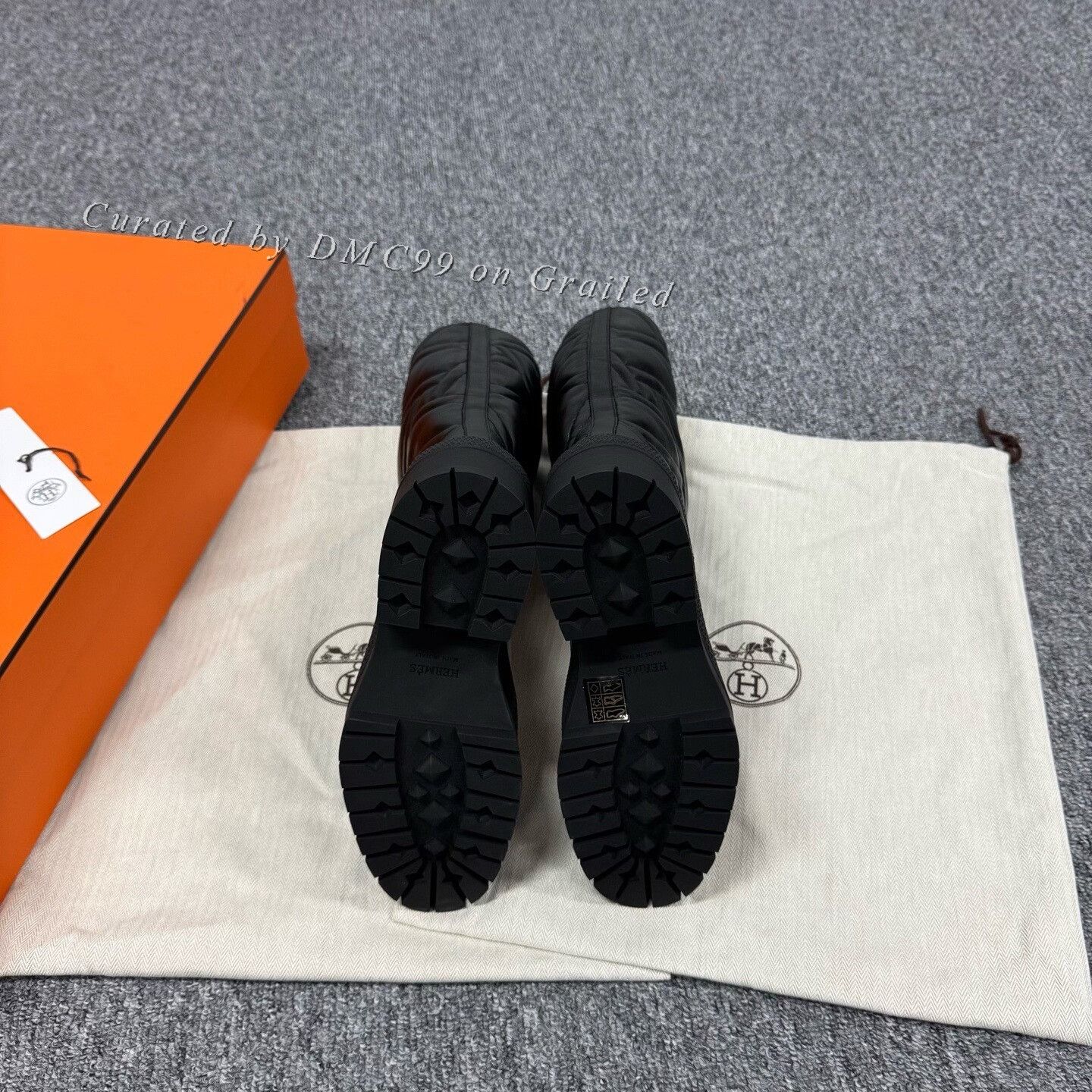 Hermes Hermes Logo Mid-Calf Platform Boots Size US 5.5 / IT 35.5 - 4 Thumbnail