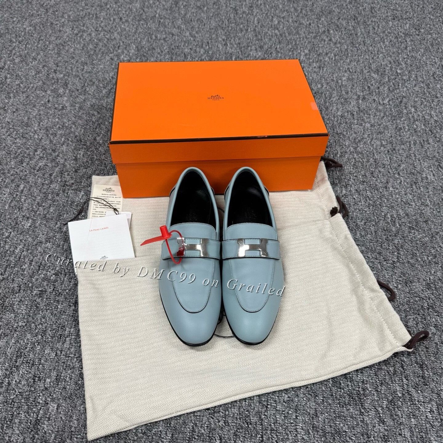 Hermes Hermes Paris Silver H Buckle Loafers 37 Size US 6 / IT 36 - 3 Thumbnail